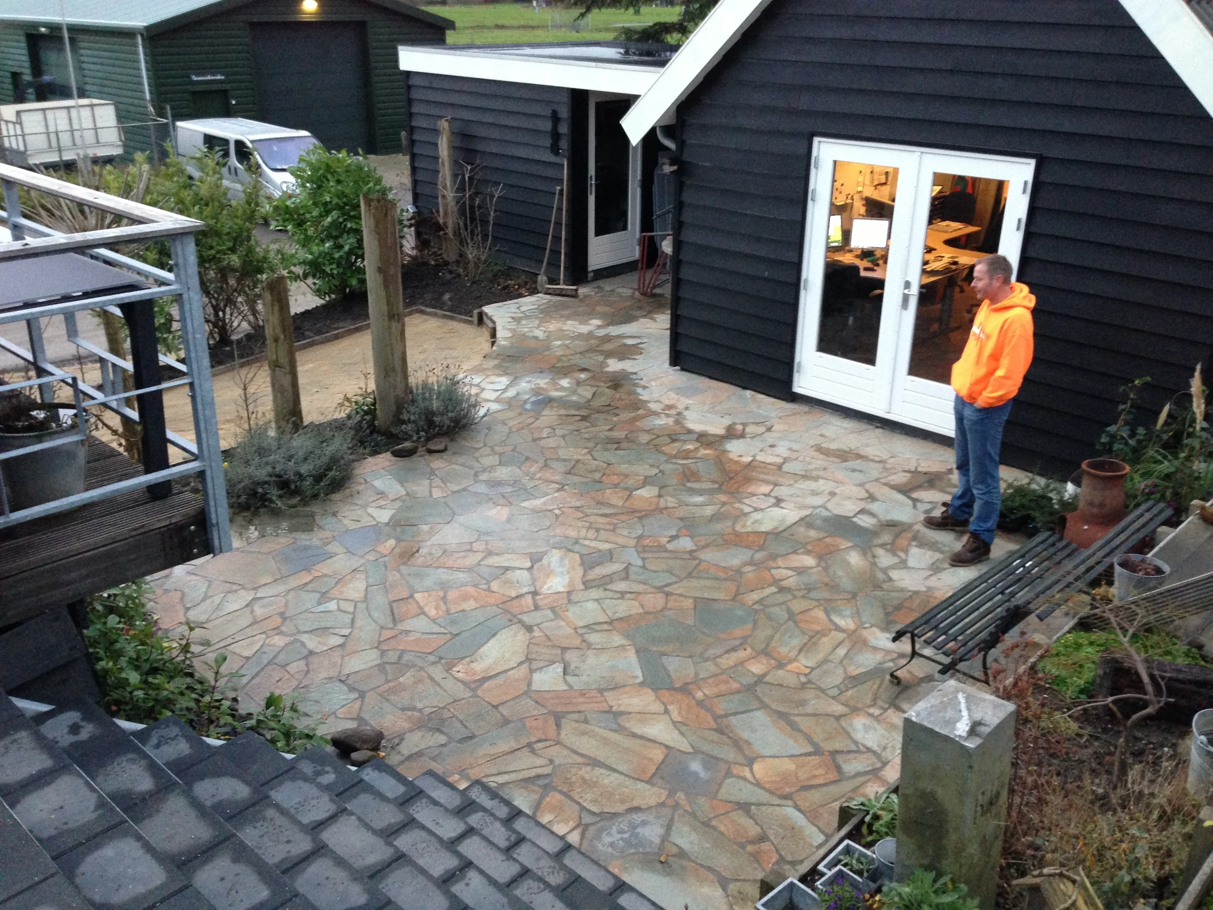 Flagstone Karystos Green/Brown mix