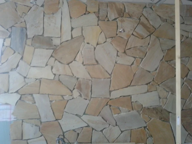 Flagstones wandtoepassing - Brasil Yellow