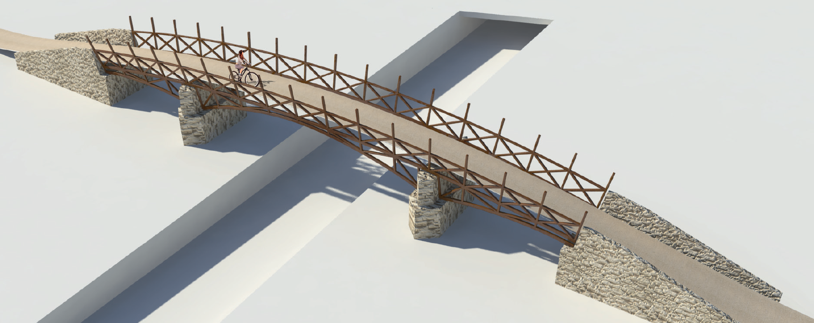 Breuksteen Rocks Project te Boxmeer - Romeinse Fietsbrug