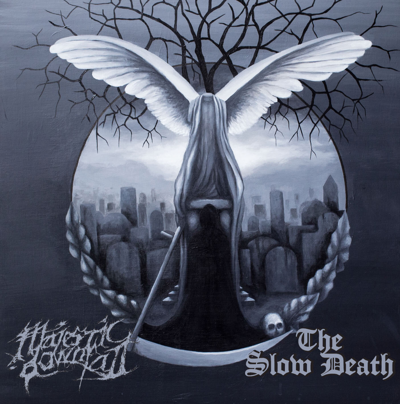 The Slow Death & Majestic Downfall split LP