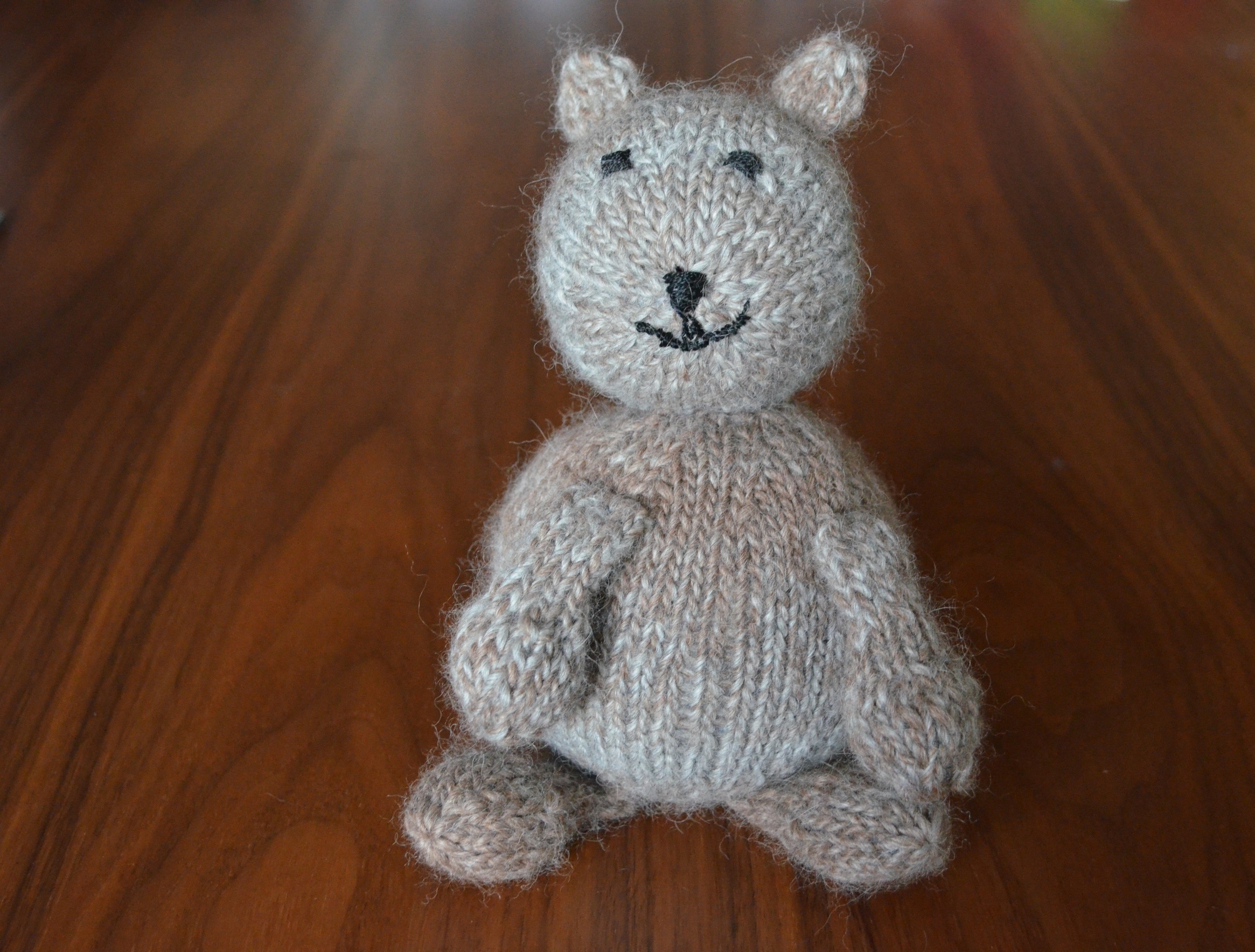 Brown Bear Knit Toy