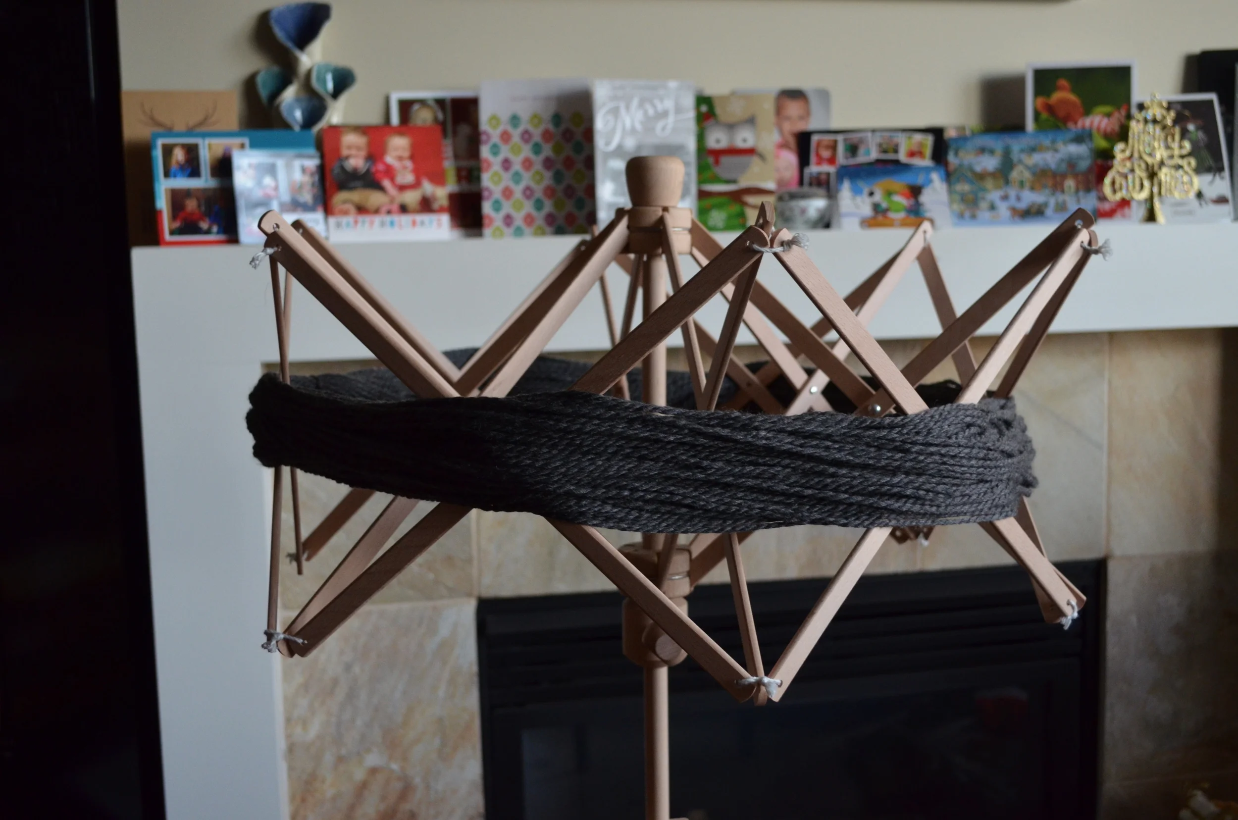 Skein Winder and Umbrella 