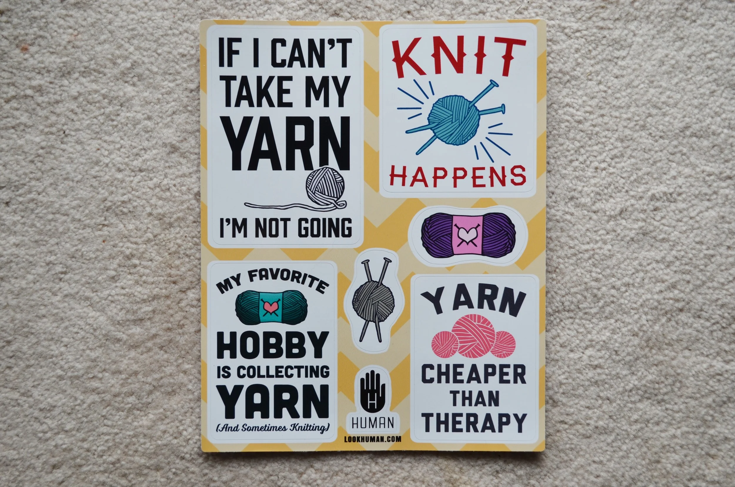 Knitting Stickers
