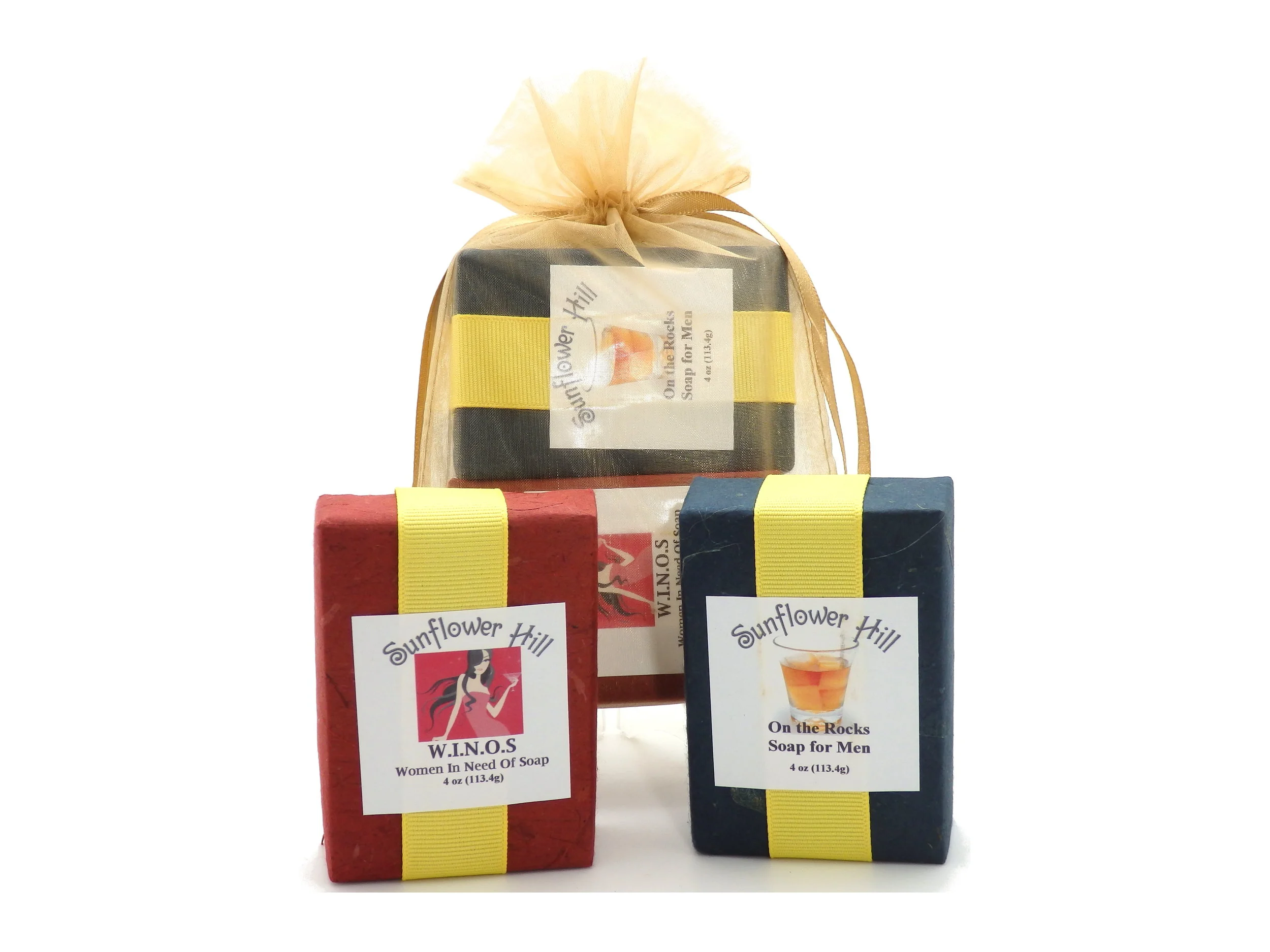 Whiskey and Wine Soap Set