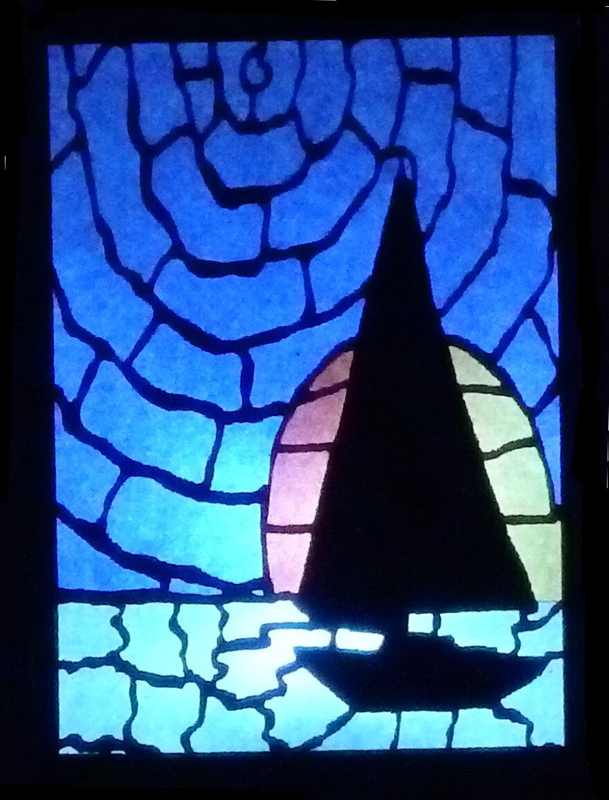 Sailboat Maple Wood Night Light Vermont Lamps