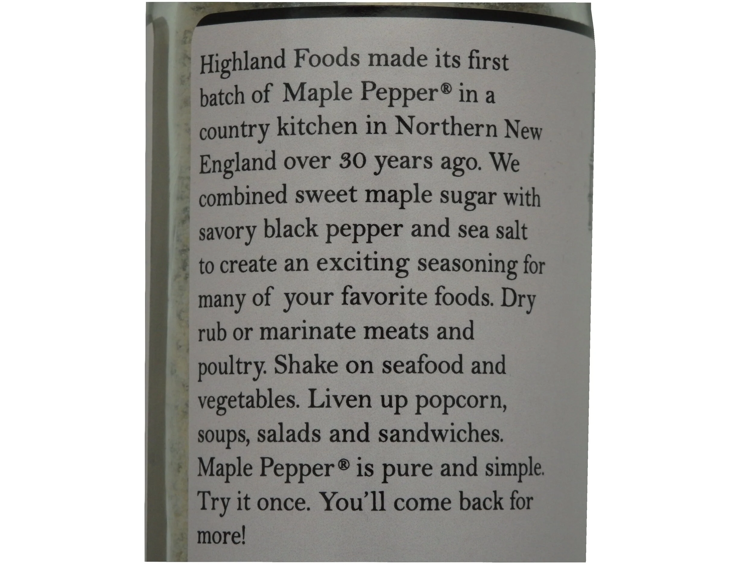 Maple Pepper -  Original