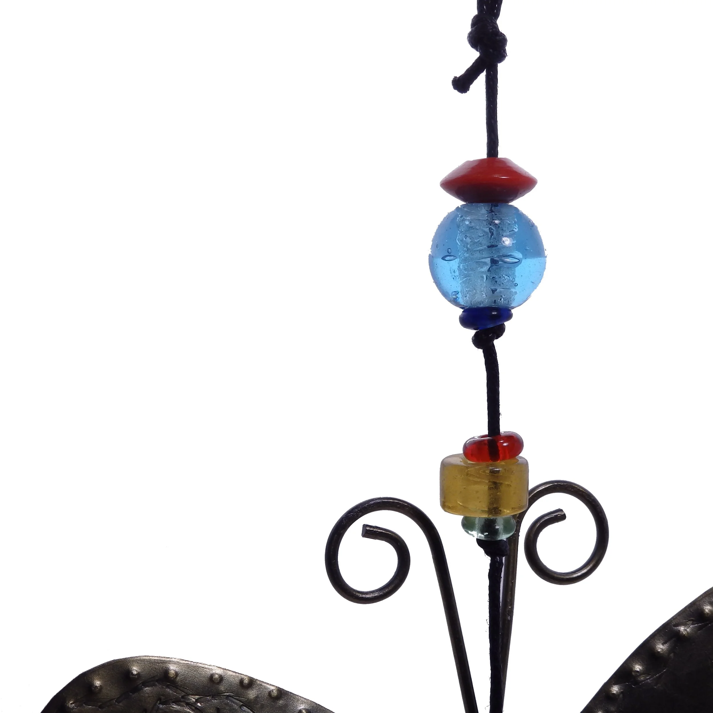 Festive Dragonfly - Handcrafted Windchime With Glass Beads and Nana Bell