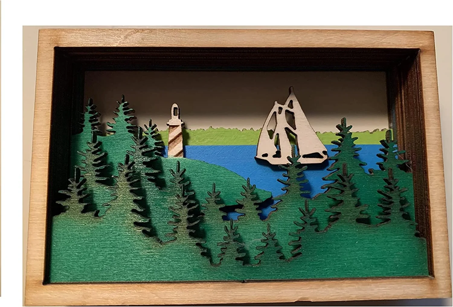 Harbor Scene Shadowbox