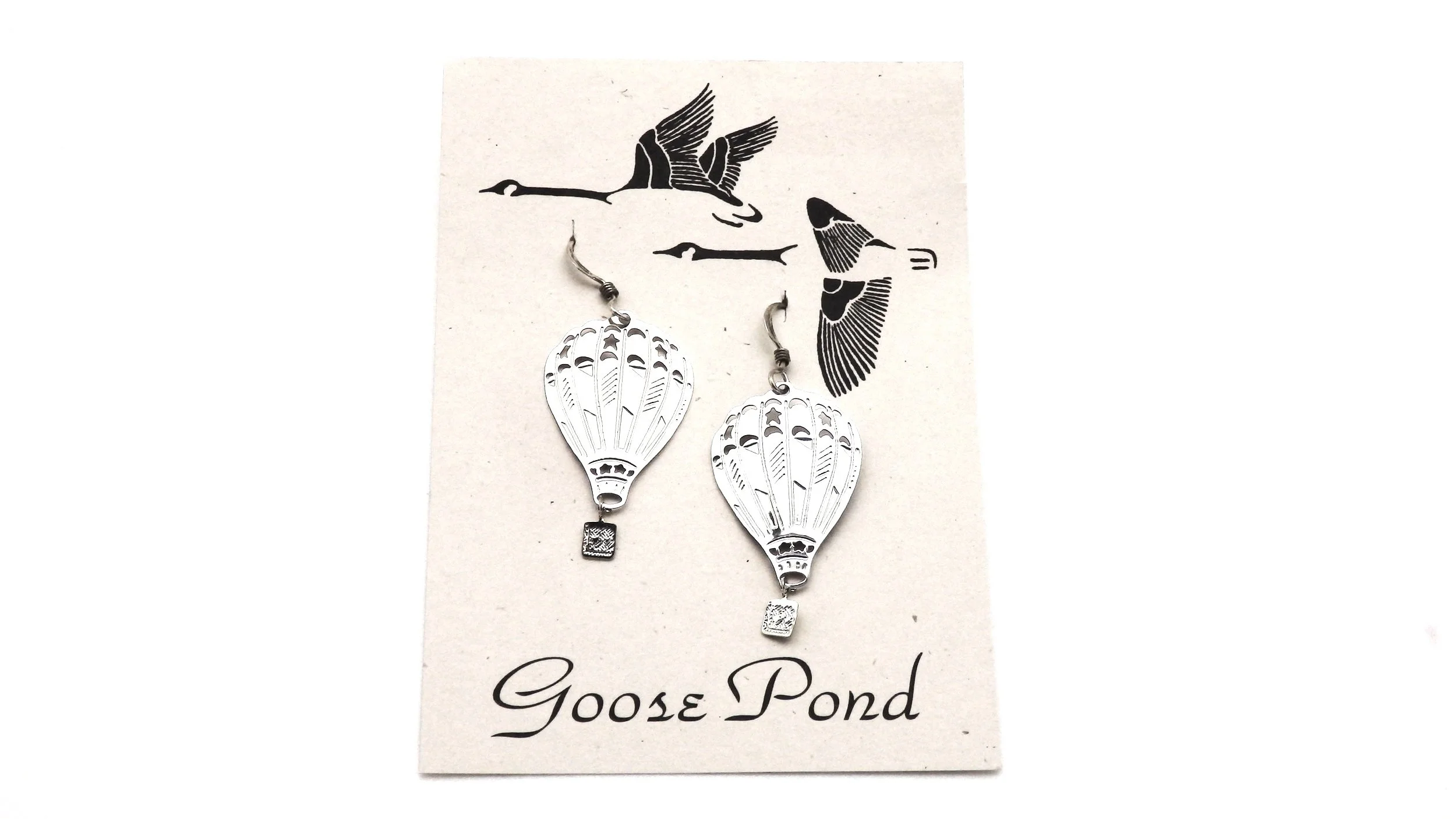 Hot Air Balloon Dangle Earrings