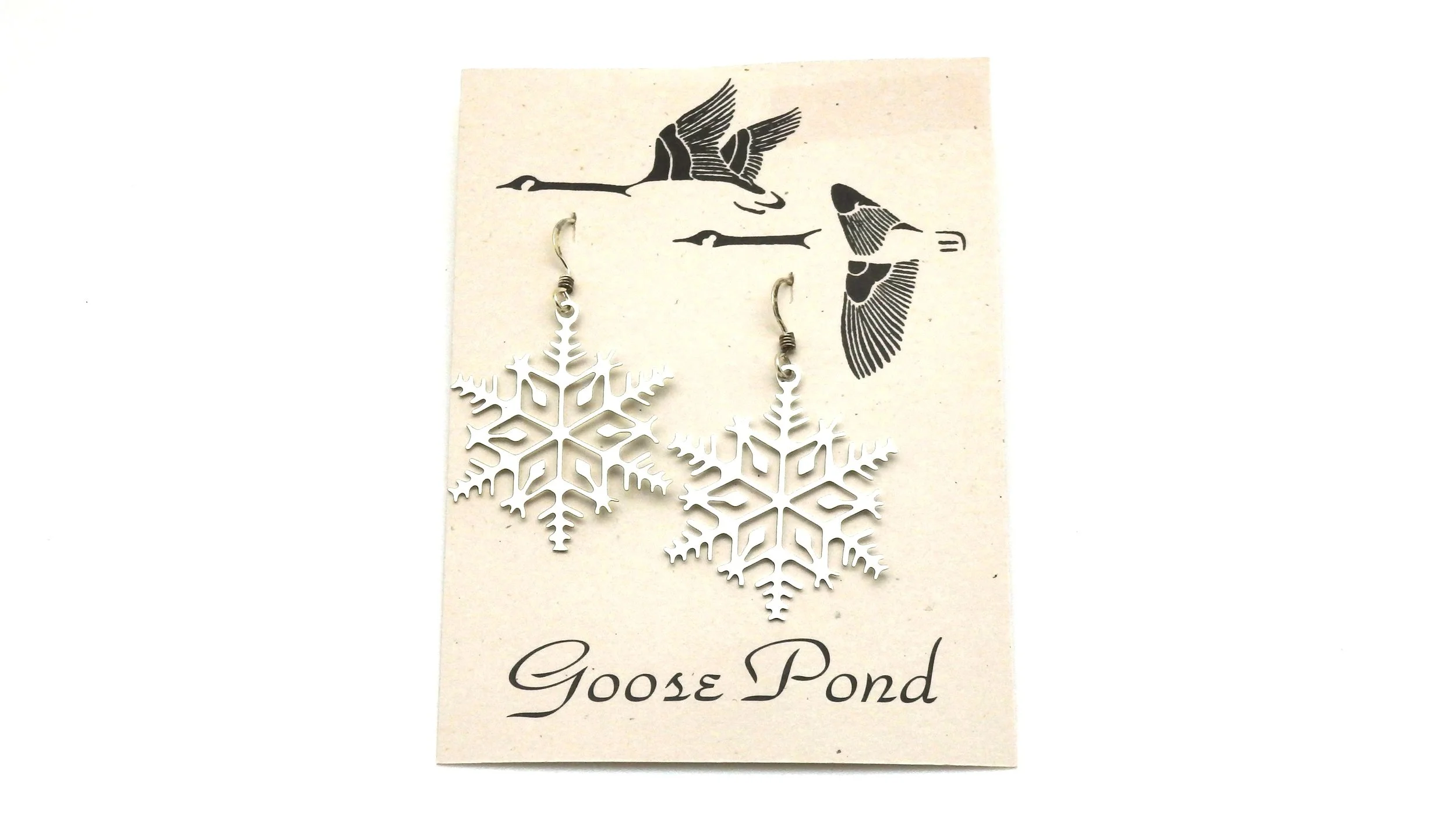 Large Snowflake Dangle Earrings