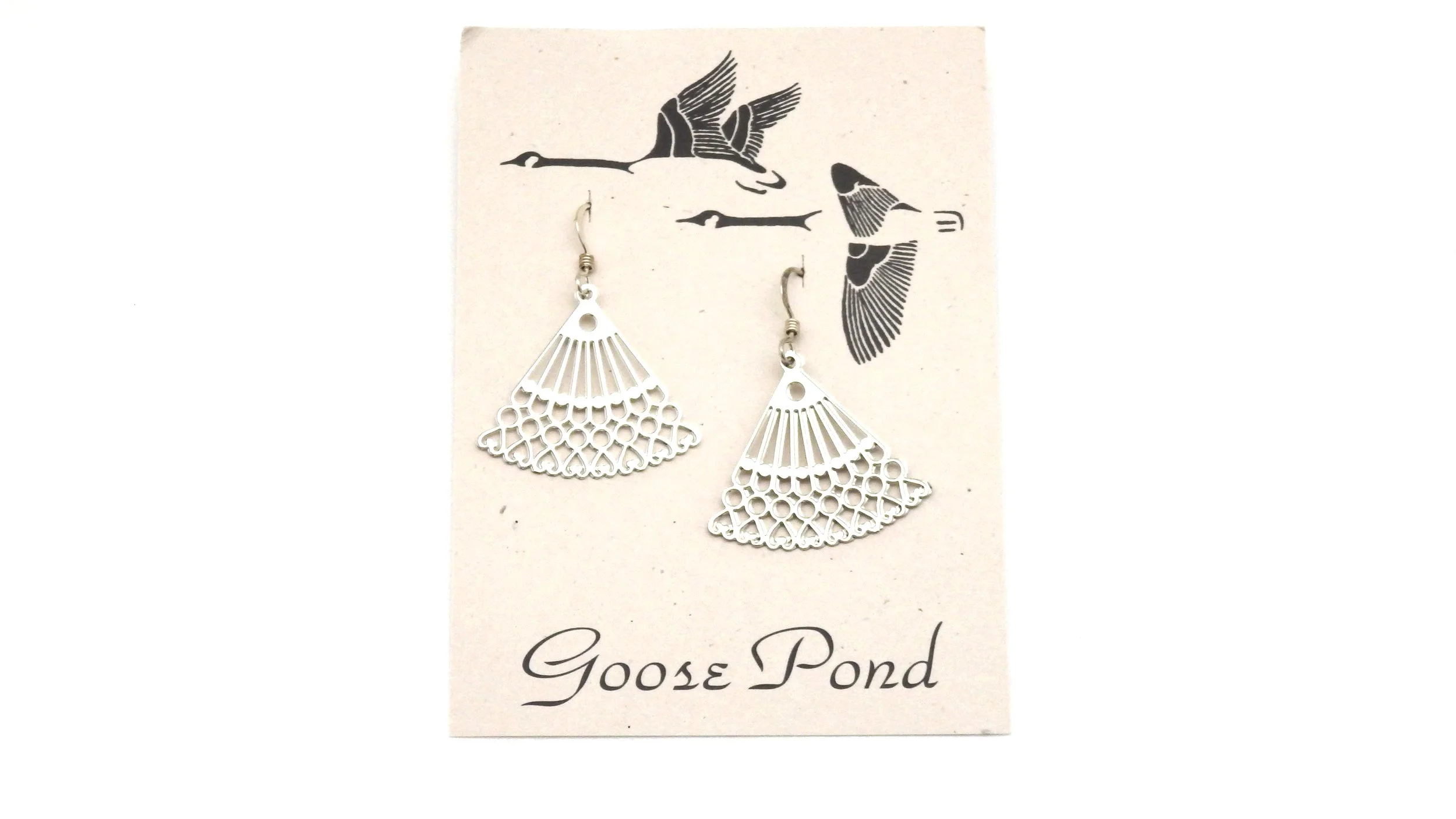 Filagree Fan Dangle Earrings