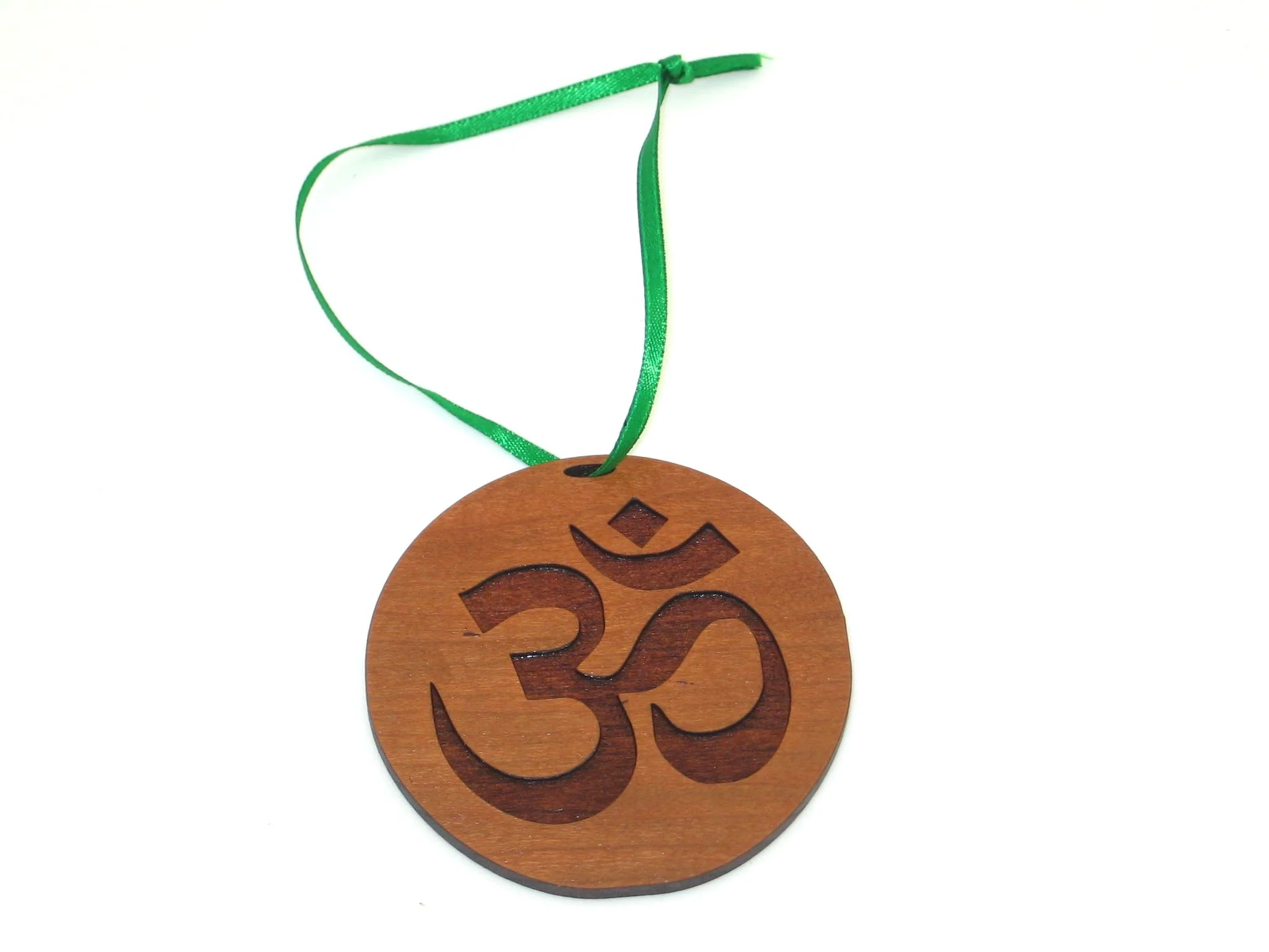 Wooden Ohm Om Ornament