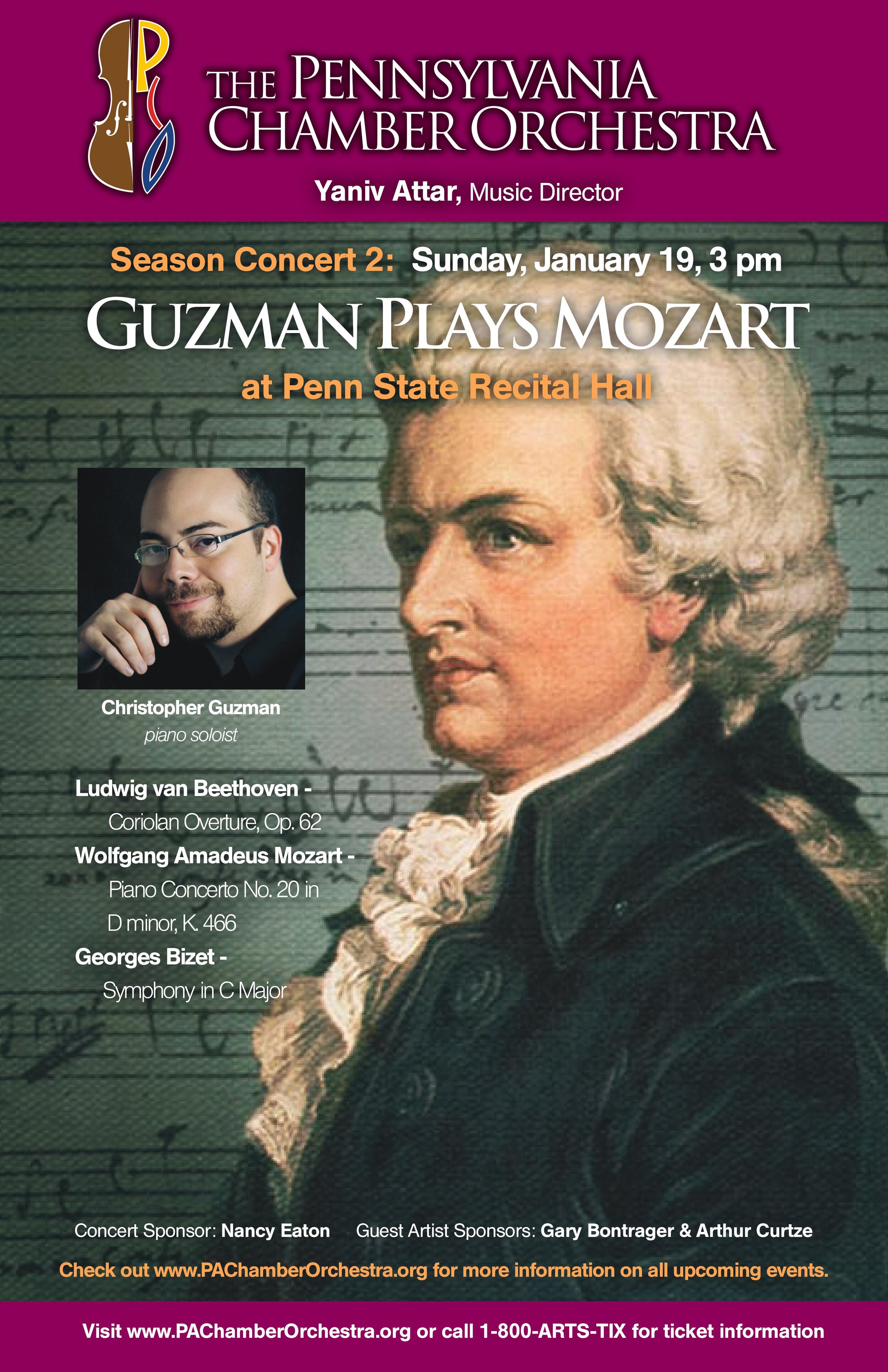 Guzman Plays Mozart - January 19, 2020