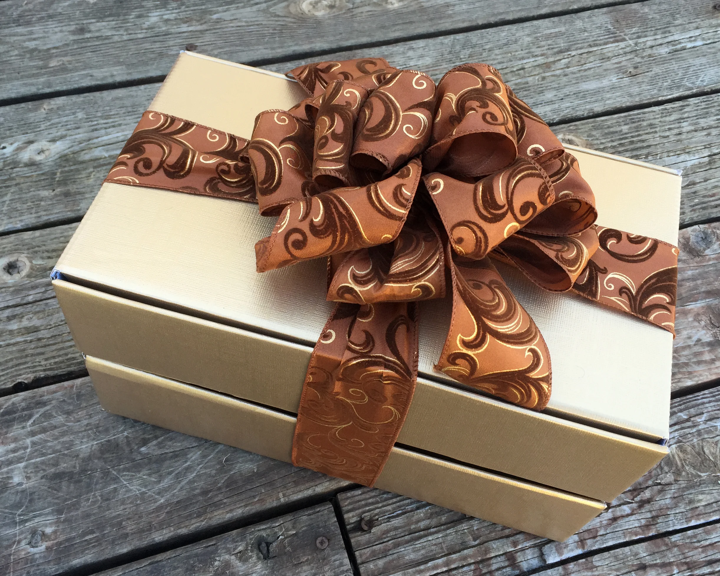 Double Stacked 2 Tier Wine Gift Box