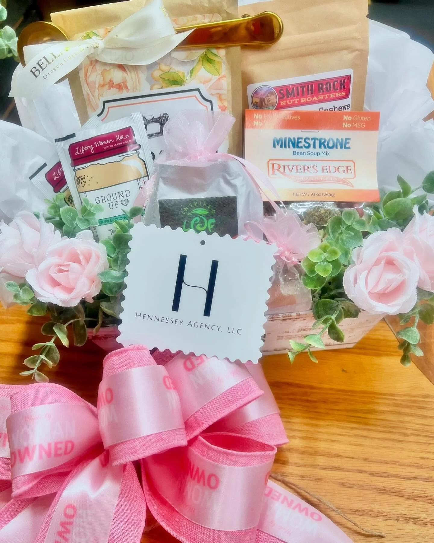 Today is the first Women in Business Luncheon of 2025, put on by @corvallischamber and sponsored by the awesome Veronica Hennessey of  @hennesseyagency! Someone&rsquo;s going home with this basket full of products made by women owned businesses in Or
