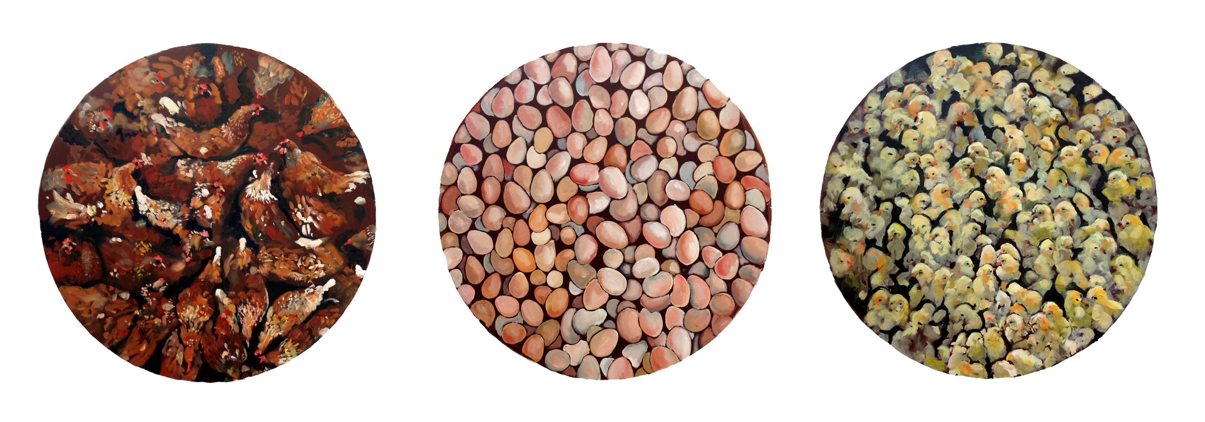 Producer, Product, Waste Product, 2015, oil on canvas, 300cm x 900cm