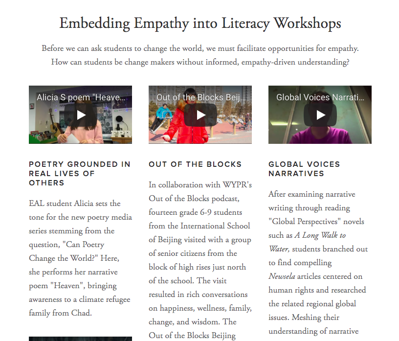 Integrating Global Competence into Humanities Classrooms http://inspirecitizens.org/teach-empathy/