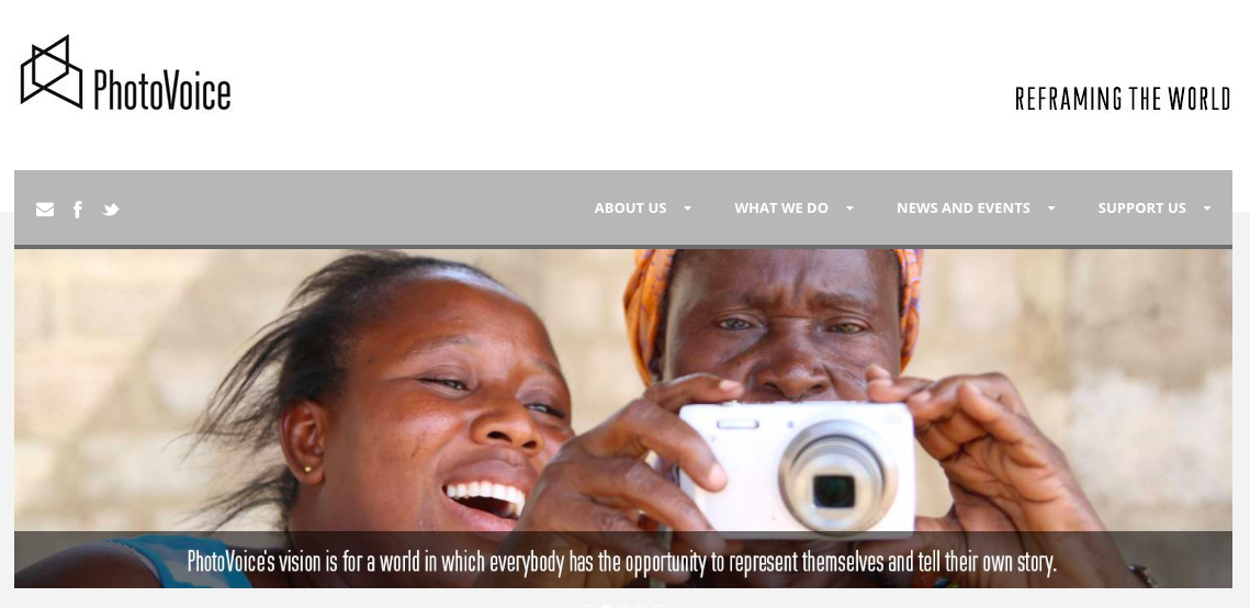 Photo Voice: Photography for Social Change 9:00 am - 9:30am