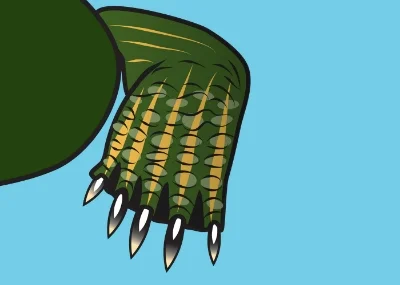  I was happy with the way this turtle foot turned out.
