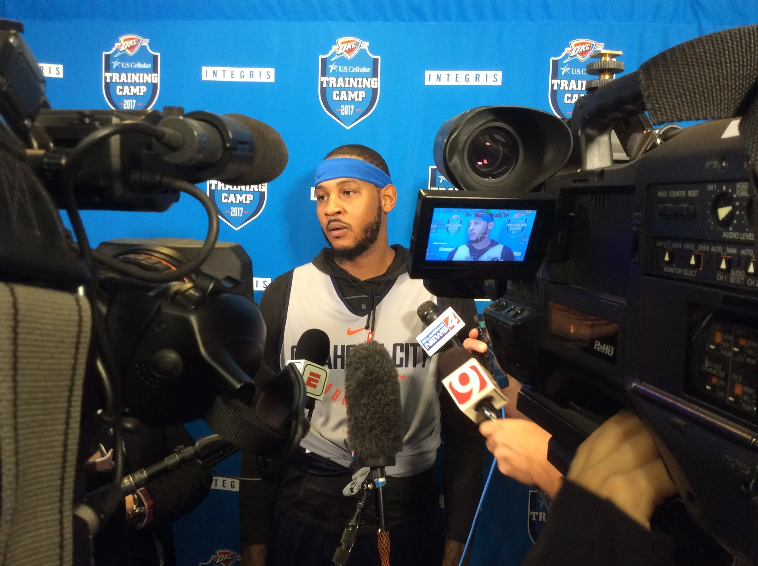 Melo Buys In On Playing Power Forward