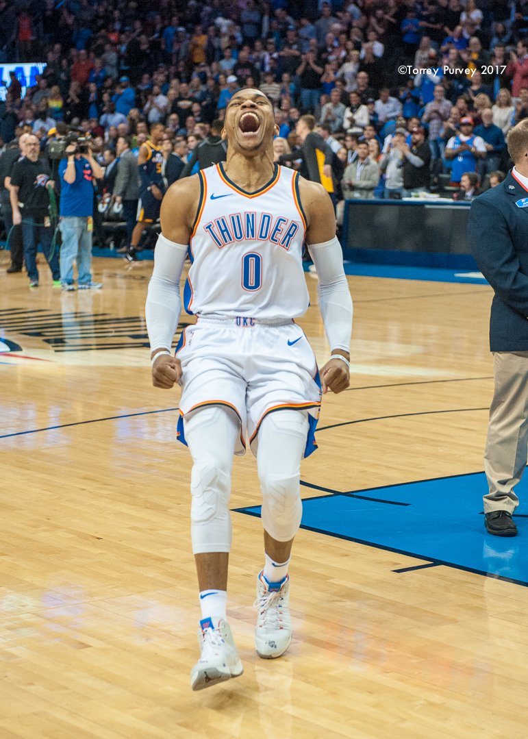 Russ Looks Like Russ, Doing What He Does 