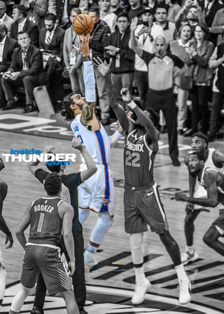 George, Adams Lead Thunder To Eighth in Nine Tries Over Suns