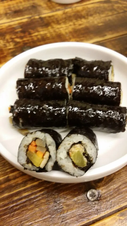 하우스 꼬마김밥 - 매운/안매운 (Spicy and Non Spicy Baby Kimbap)