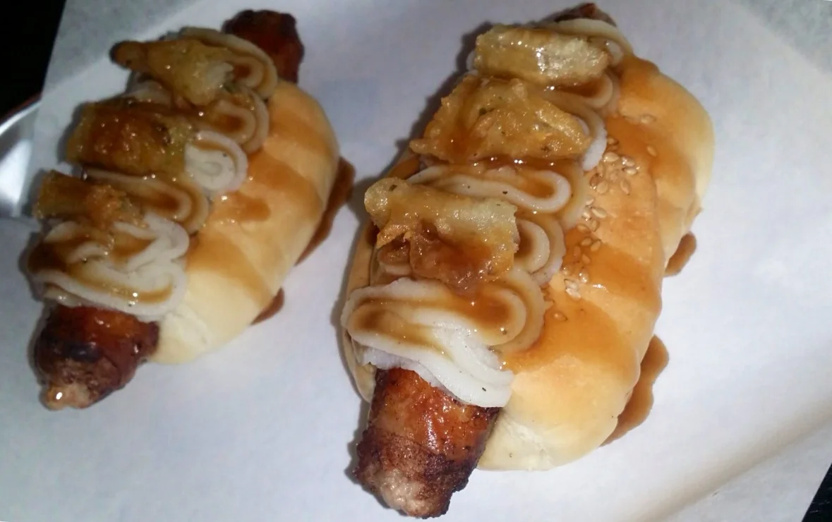 "Bangers and Mash" is a very common British dish which is sauces and mashed potatoes with gravy. They took that concept and made mini banger and mash into a hot dog. It was better than my picture looks! I like how they have smaller portions on the hot dogs so you can try other things. 