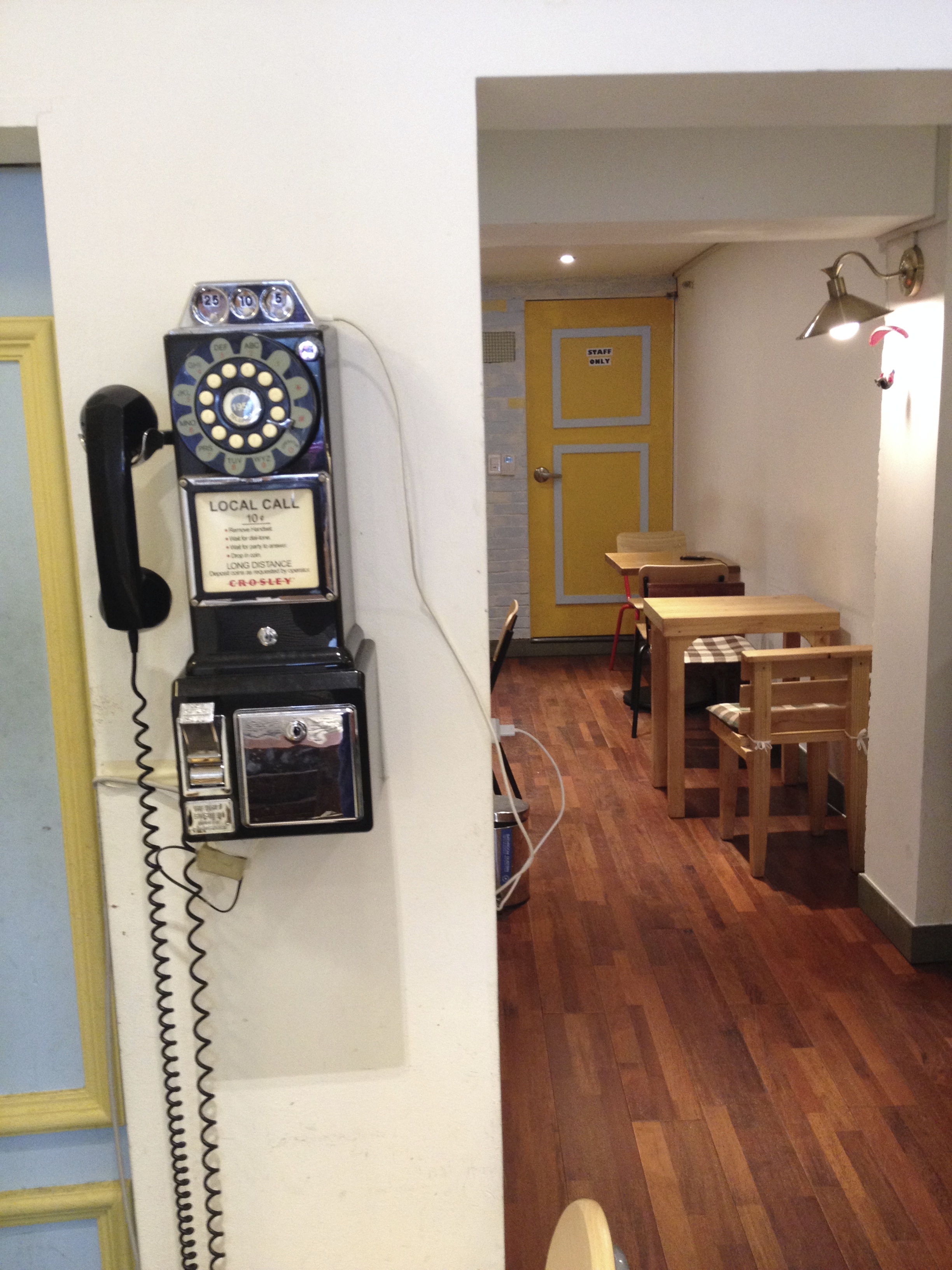Kind of a retro vintage feel inside.