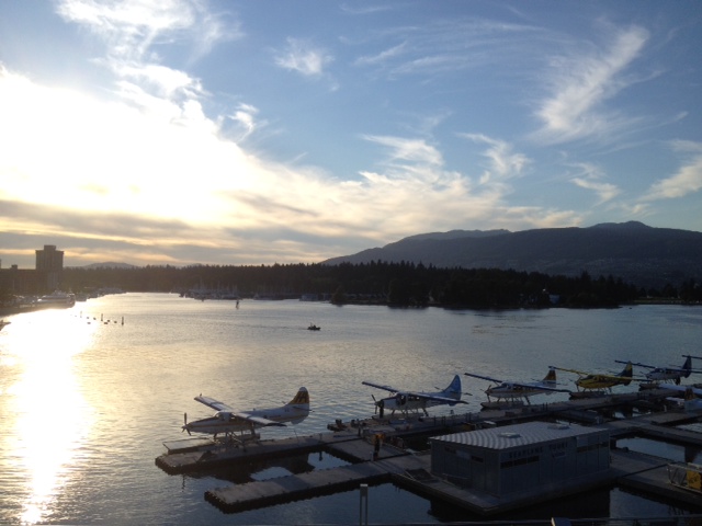 Amazing Coal Harbour view towards Stanley Park.