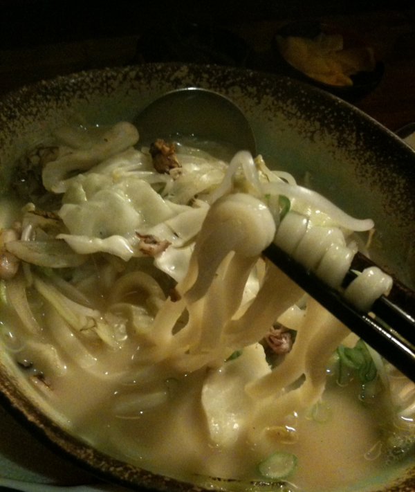 나가싸끼 짬뽕 (nag saki jjambbong - slightly spicy pork broth seafood soup with udon noodles and bean sprouts) here is SO good. If you're full, you can get it without the udon noodles that are in it.