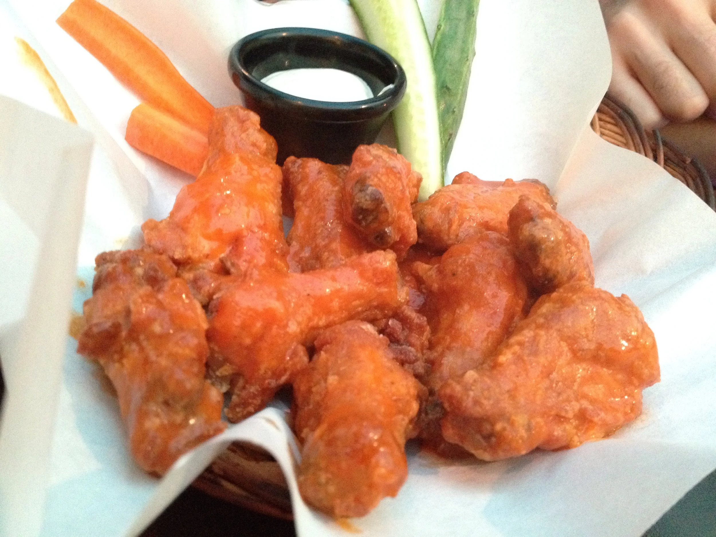 B&B - Buffalo. A classic original. Can't go wrong with this. It's not overly spicy or vinegary here, but it does have a good kick. Goes perfect with the blue cheese dip. 