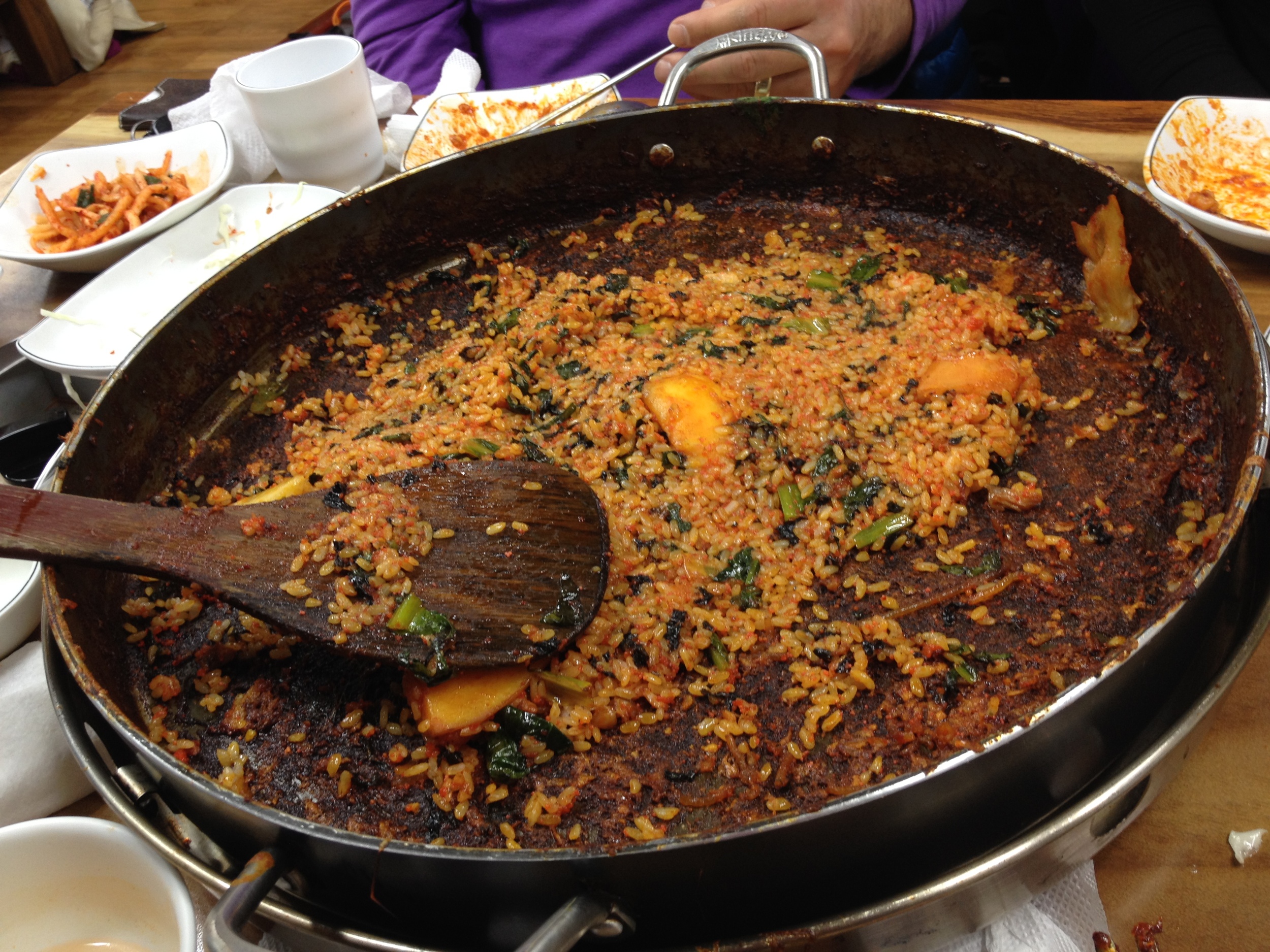 When the rice sticks and burns a bit to the bottom of the pan - it's the best part!