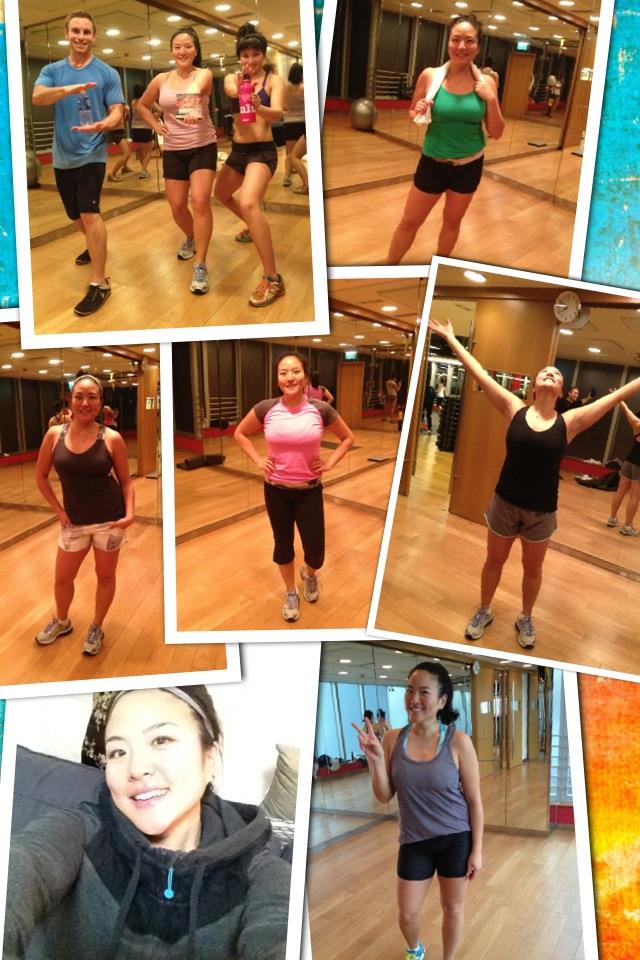Week 7...CHECK!!! Location: PURE fitness studio, To keep myself accountable, I'm going to take a picture of each workout (even on the 1 rest day), while representing pieces of my favourite-fit-and-function al lululemon collection! 2 weeks left...we are counting down the days for sure! Ray has joined the insanity bandwagon and has joined us for the last couple of weeks as well!