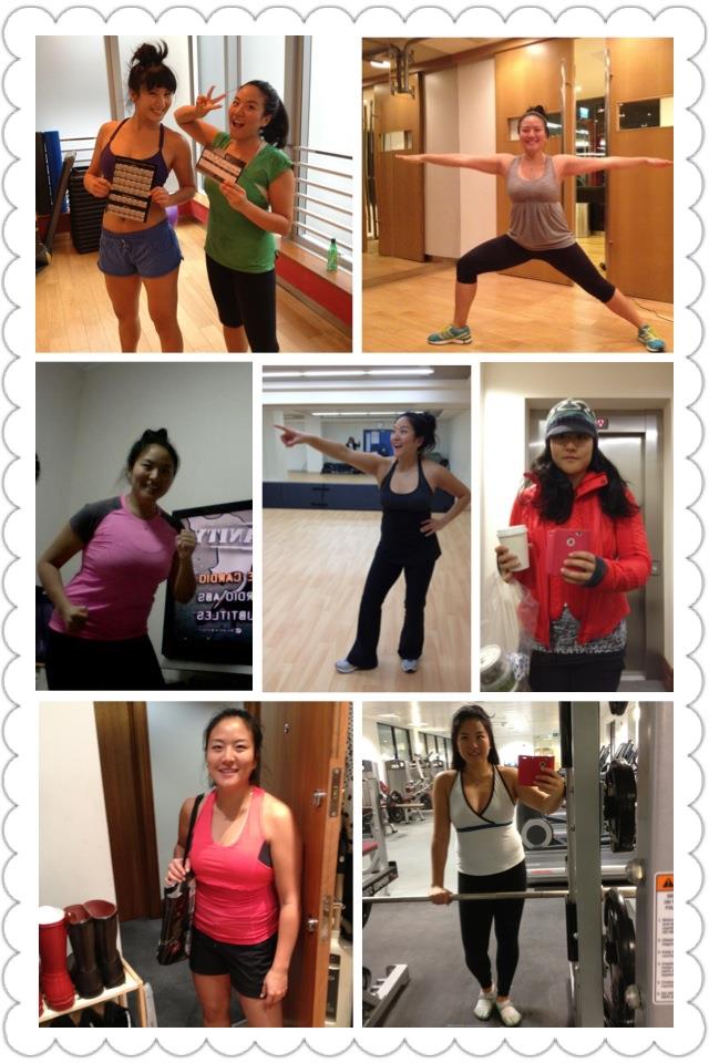 Week 3...CHECK!!! Location: Hong Kong, PURE fitness studio, my apartment in mid-levels, HKIS fitness studio, my brother's gym in London, England. The holiday season has begun! To keep myself accountable, I'm going to take a picture of each workout (even on the 1 rest day), while representing pieces of my favourite-fit-and-functional lululemon collection! It's now been more challenging since Marsha and I are off for Christmas holidays...but regardless, 60 days still goes on - so for the next couple of weeks, trying to motivate each other on now from different locations! For me, all the holiday treats and traveling food tours are NOT helping...haha...but the insanity challenge still goes on!...