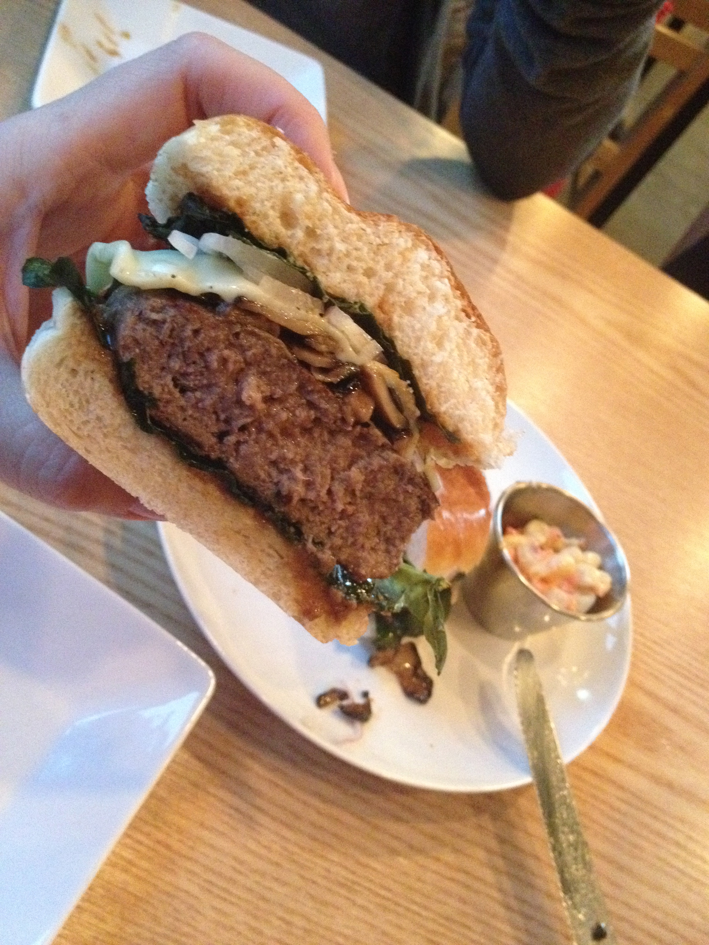 Great combination of flavours in the Kalefornia burger! Love the name of it too!!!