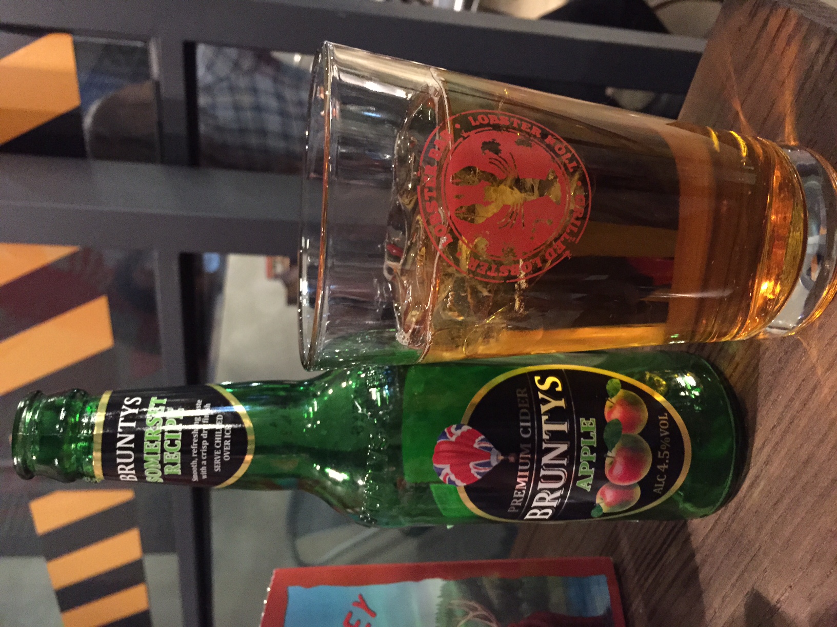 Actually l loved my apple cider, and this drink went perfect along with the lobster sandwiches and food. I love ciders in general (Magners, Bulmers - which are sweet in their own way) but maybe this went so good with the food because ciders and lobster rolls are both things that I would get (from any pub and Burger & Lobster) whenever I visited my brother who lived in London, England. This particular cider, Bruntys, has taken the traditional cider, and designed it to be exported to the expat and Asian markets outside of the UK. Read more about it HERE if you want. It was my first time trying the Brunty's apple cider - but it won't be my last! Cider is now available in more places in Korea, but before the only "cider" ever served would be the kind that starts with 'Chil' and ends with 'Seng'. Oh good 'ol Chilseng Cider!