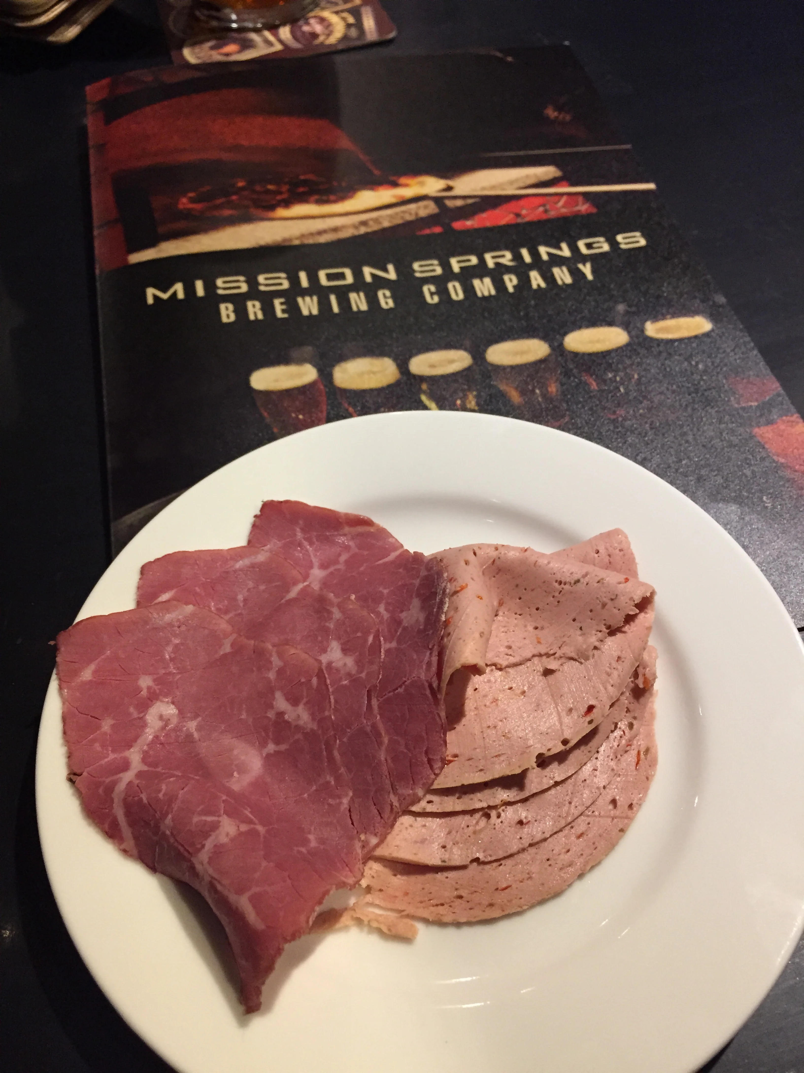 The owner brought us out a few slices of pastrami and pimento loaf cold cuts to try. These were DELICIOUS! I definitely want to come back to try a Meili Platter or one of many sandwiches they had with these great quality deli cut meats. The pastrami wasn't too salty which was a pleasant surprise!