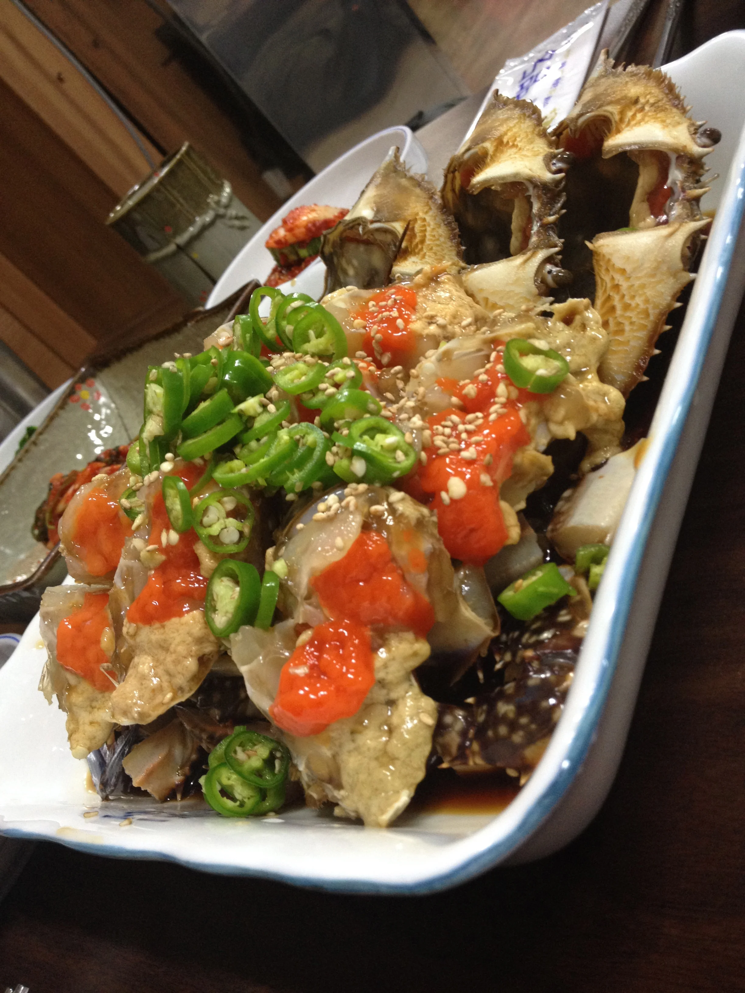 Jinmi Shikdang (진미식당). Soy Sauce Raw Crab