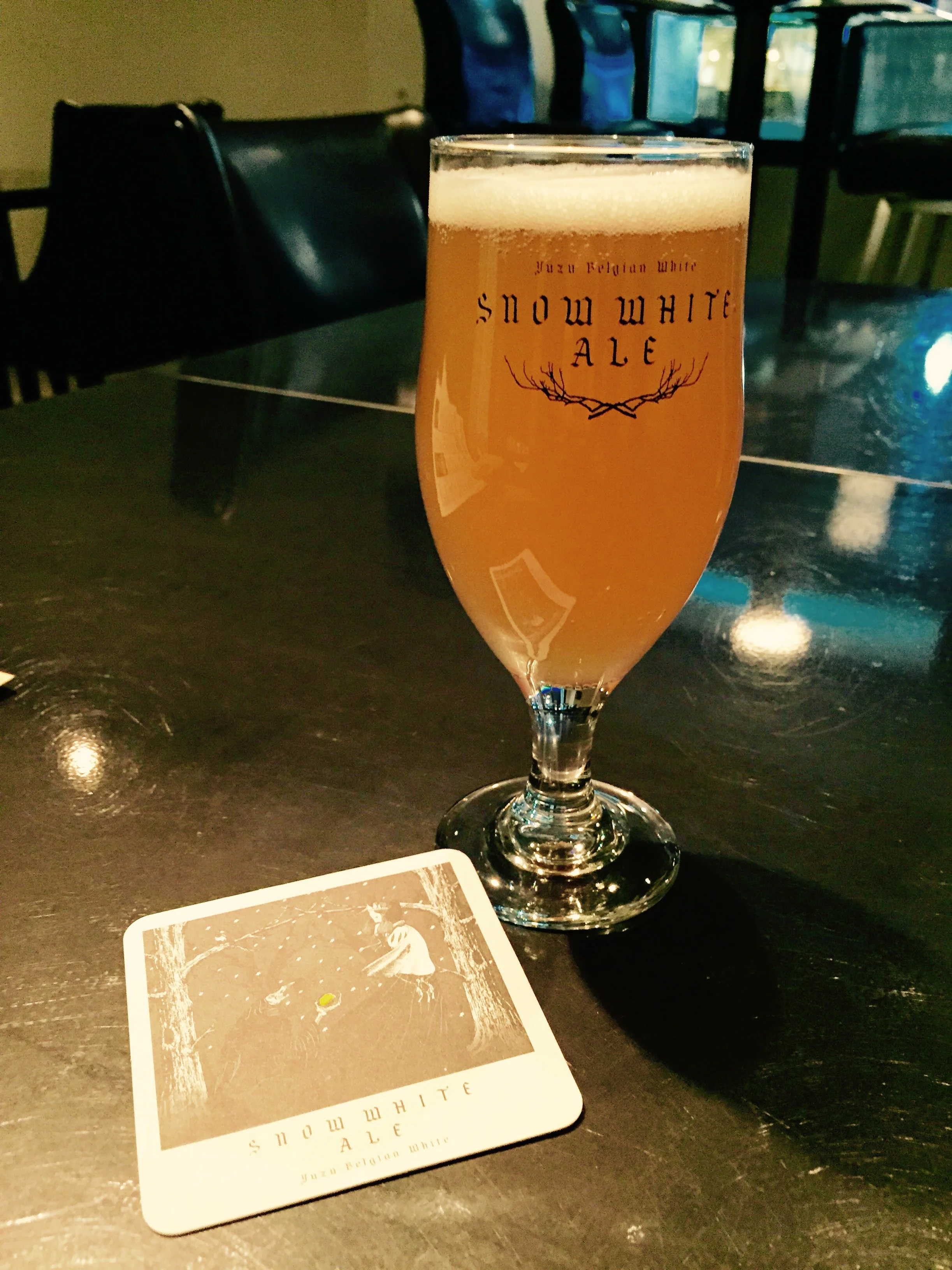 It came in a customised beer glass and coaster! As a sucker for nice glasses/matching things, I would order each one of the beers just to see what kind of glass and coaster each beer would represent! Can't wait to see what all the other ones look like too! Love it!