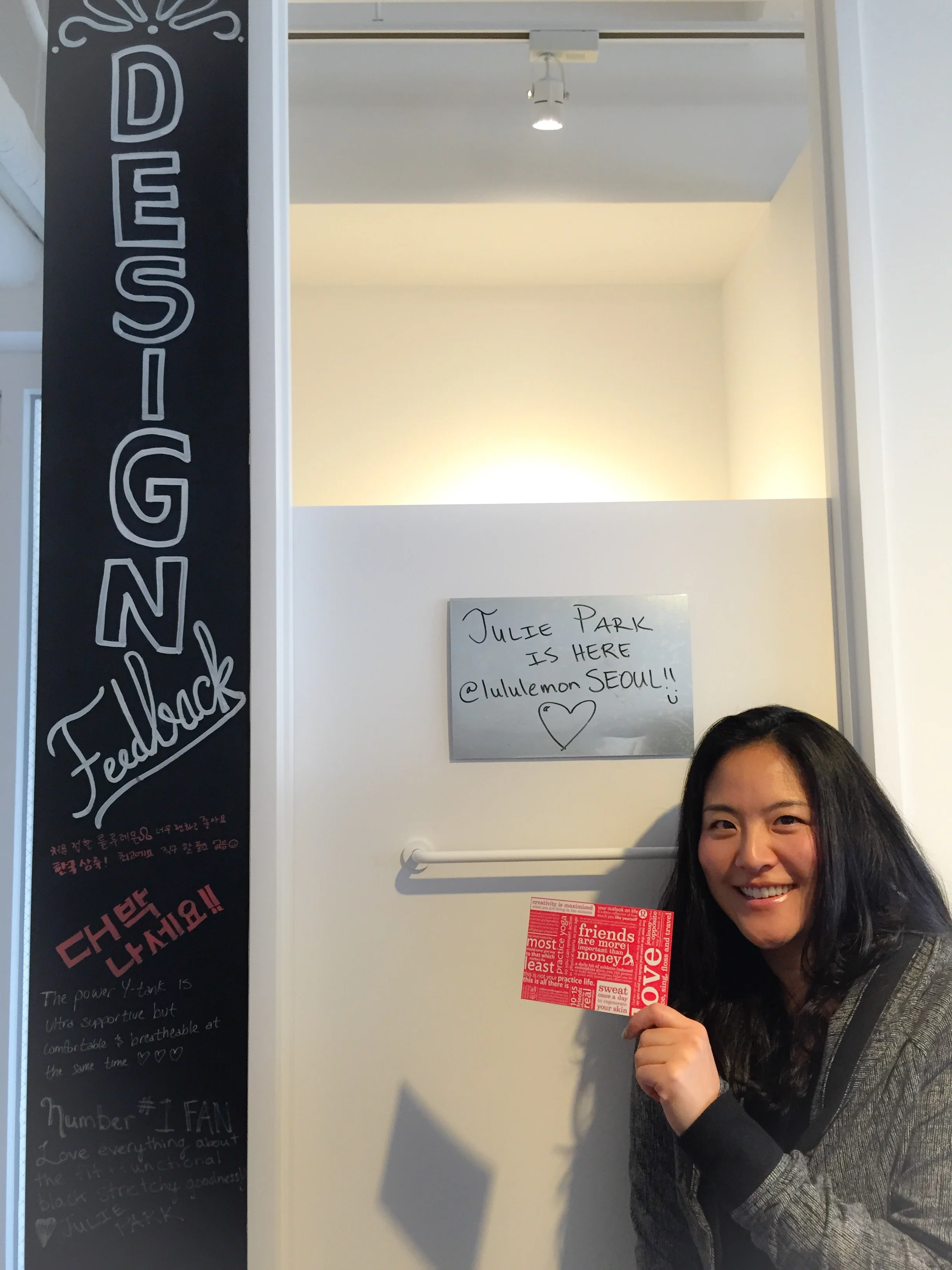 Marking my territory @lululemon SEOUL!!!