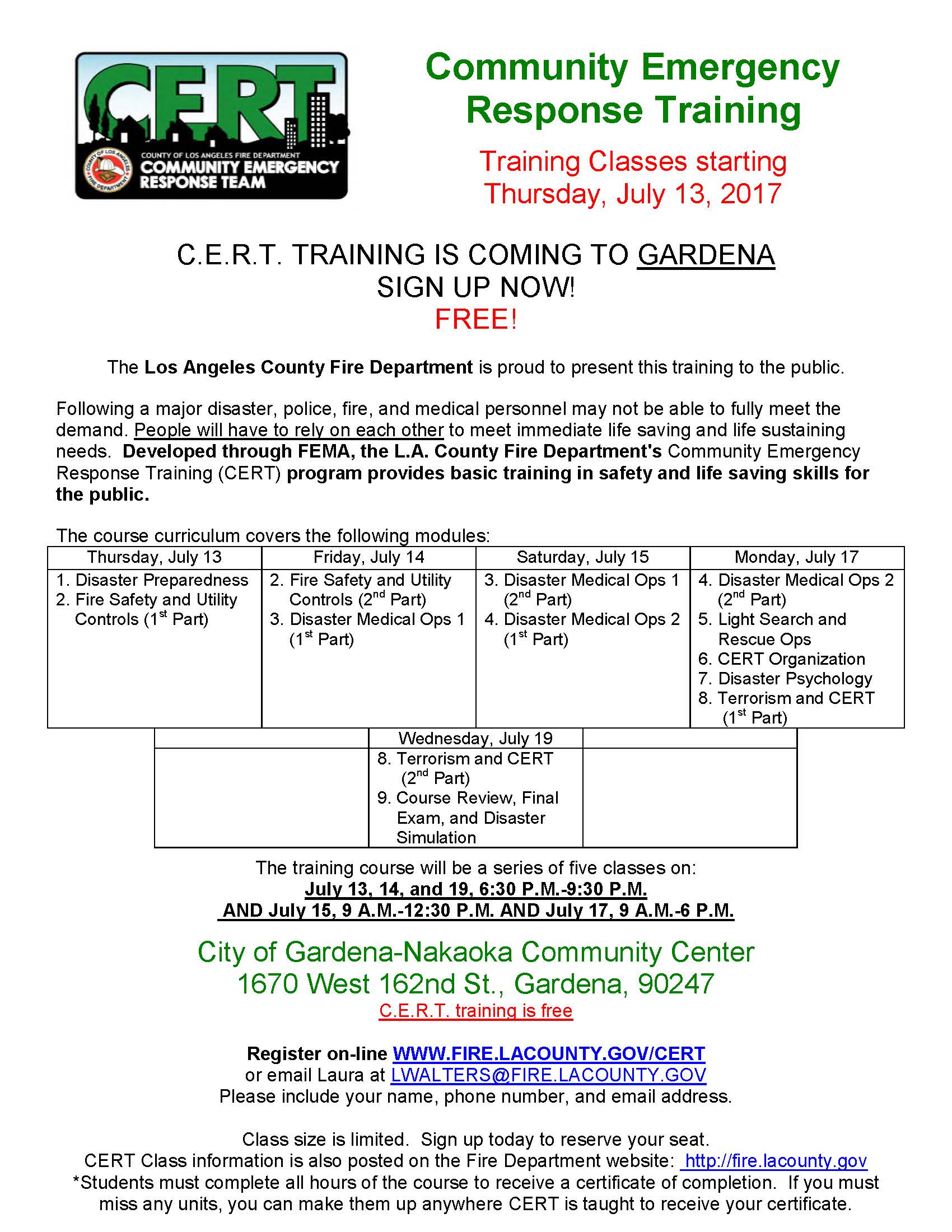 CERT Training