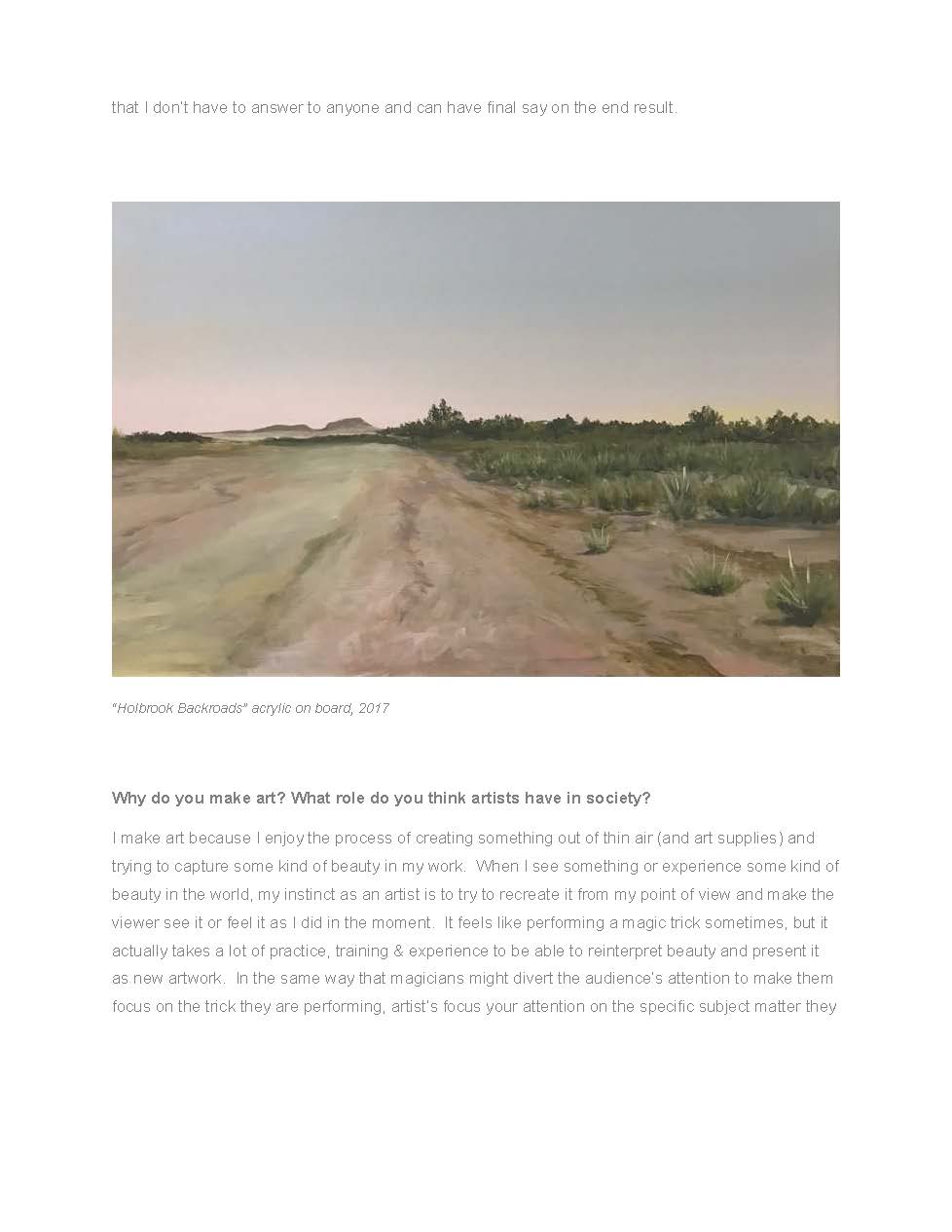 Painting - Holbrook Backroads