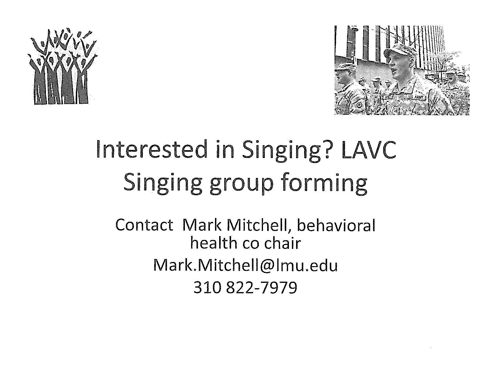 Singing group forming