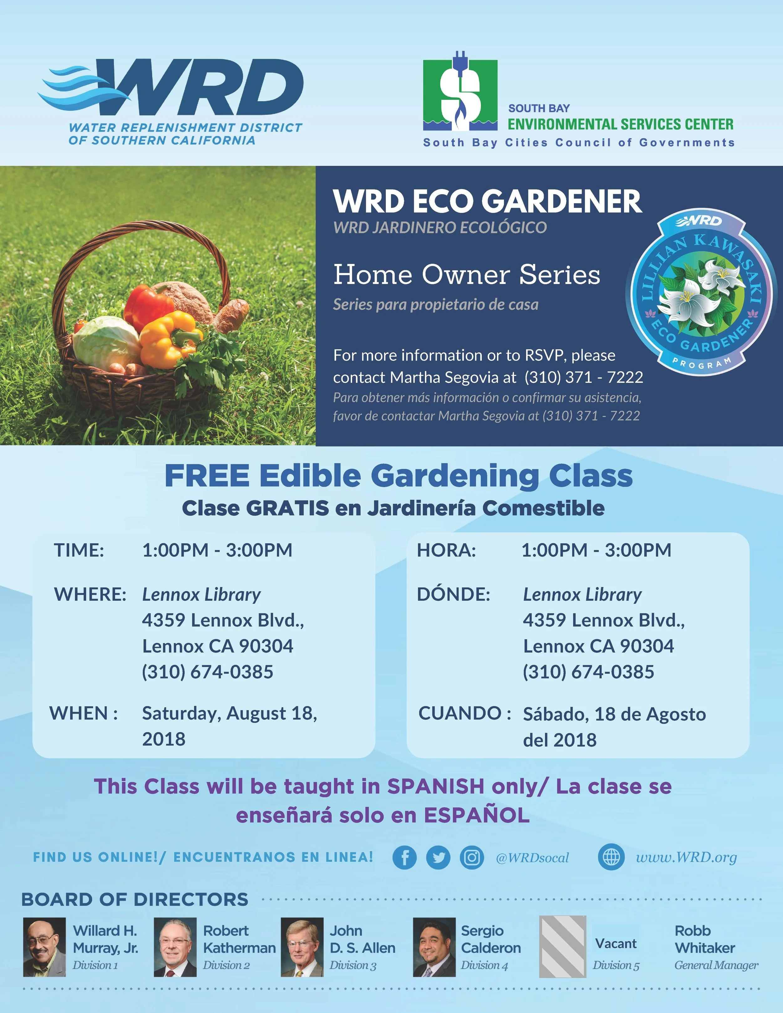 Free Edible Gardening Class