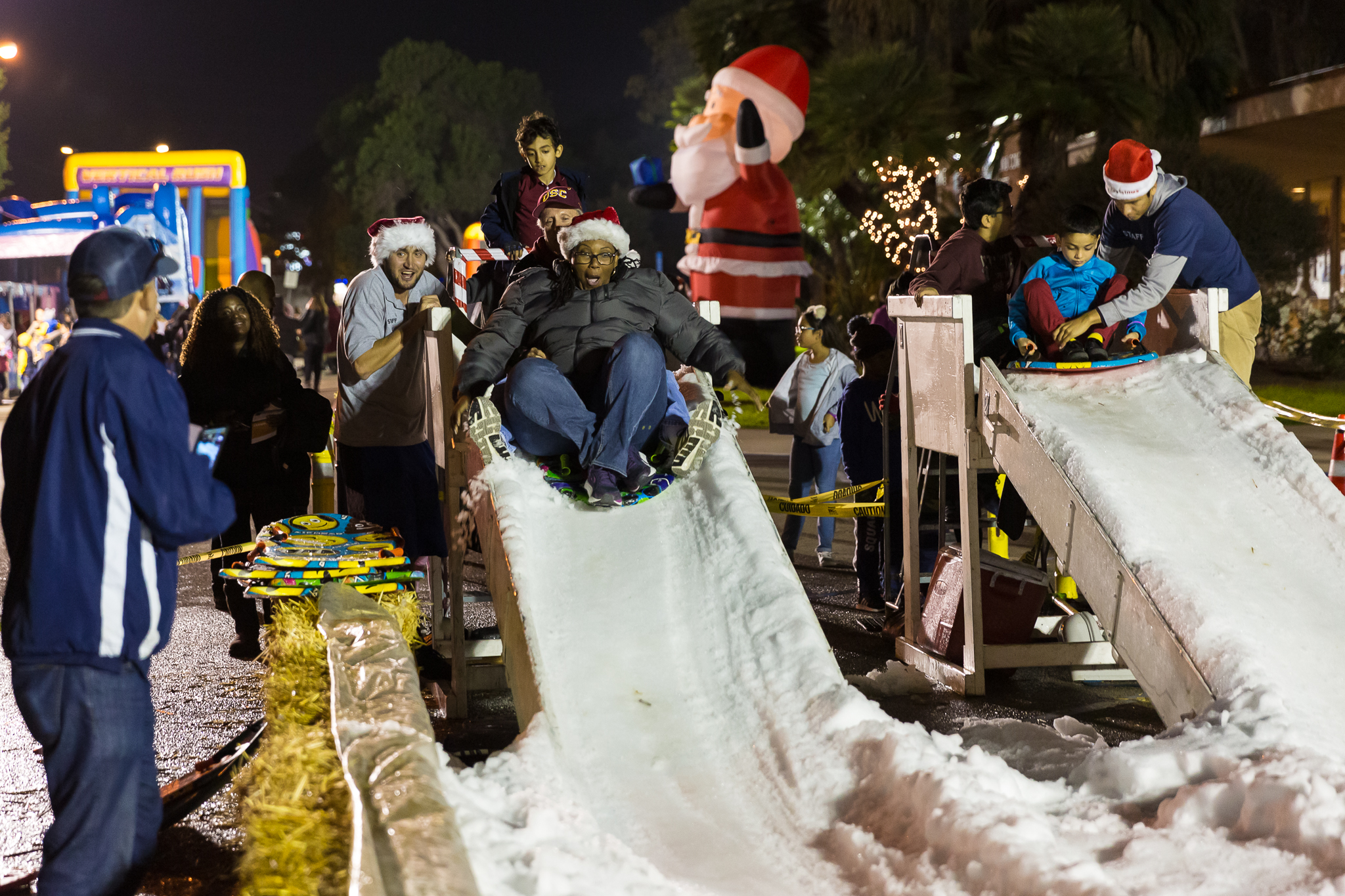 Toboggan slide