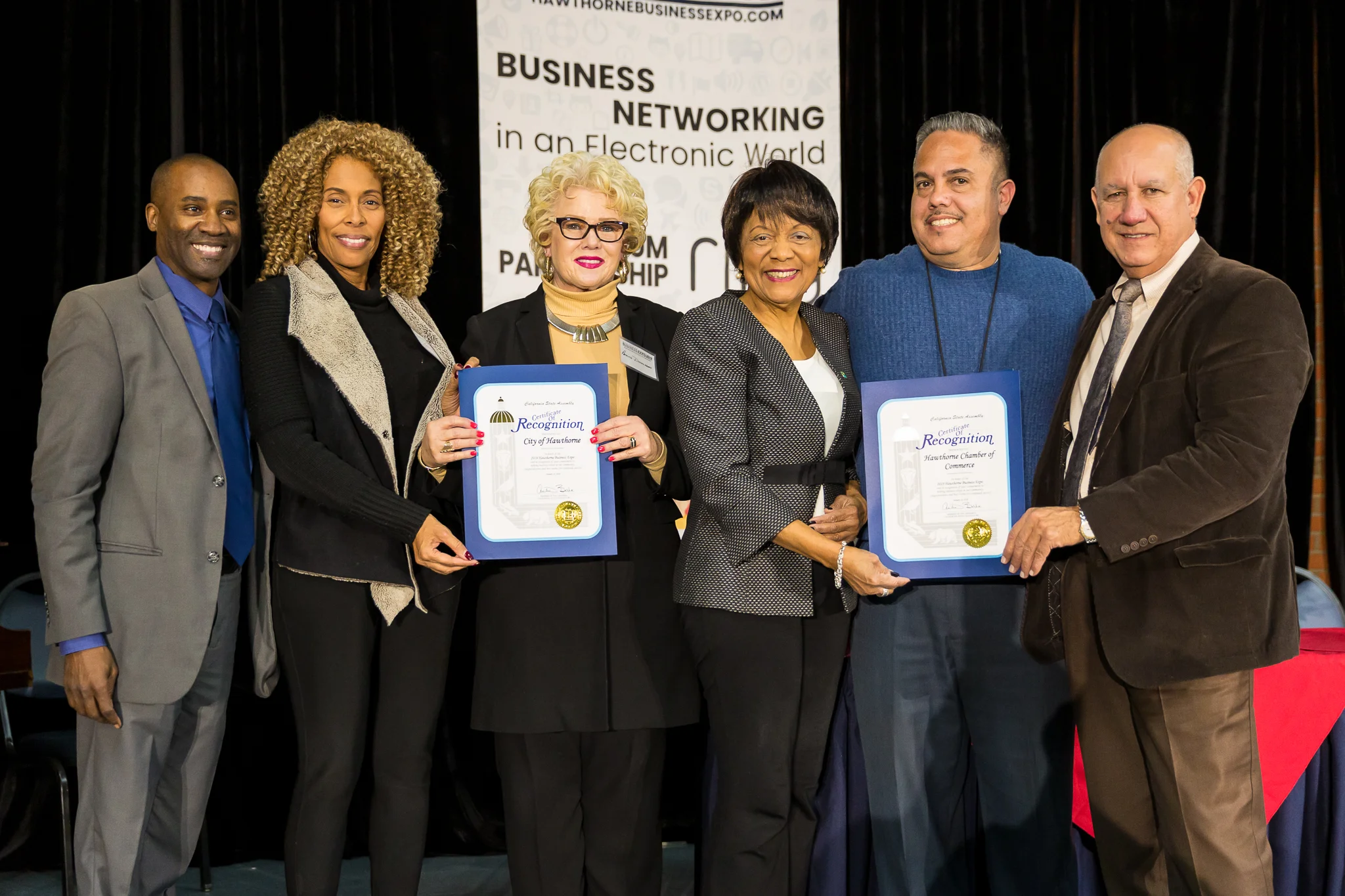 City Council members and Chamber of Commerce