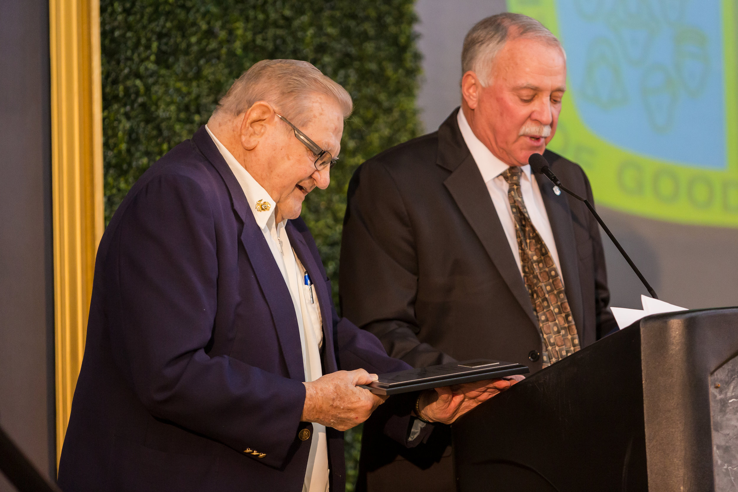 Citizen of the Year Dick Miller with Dennis Wild