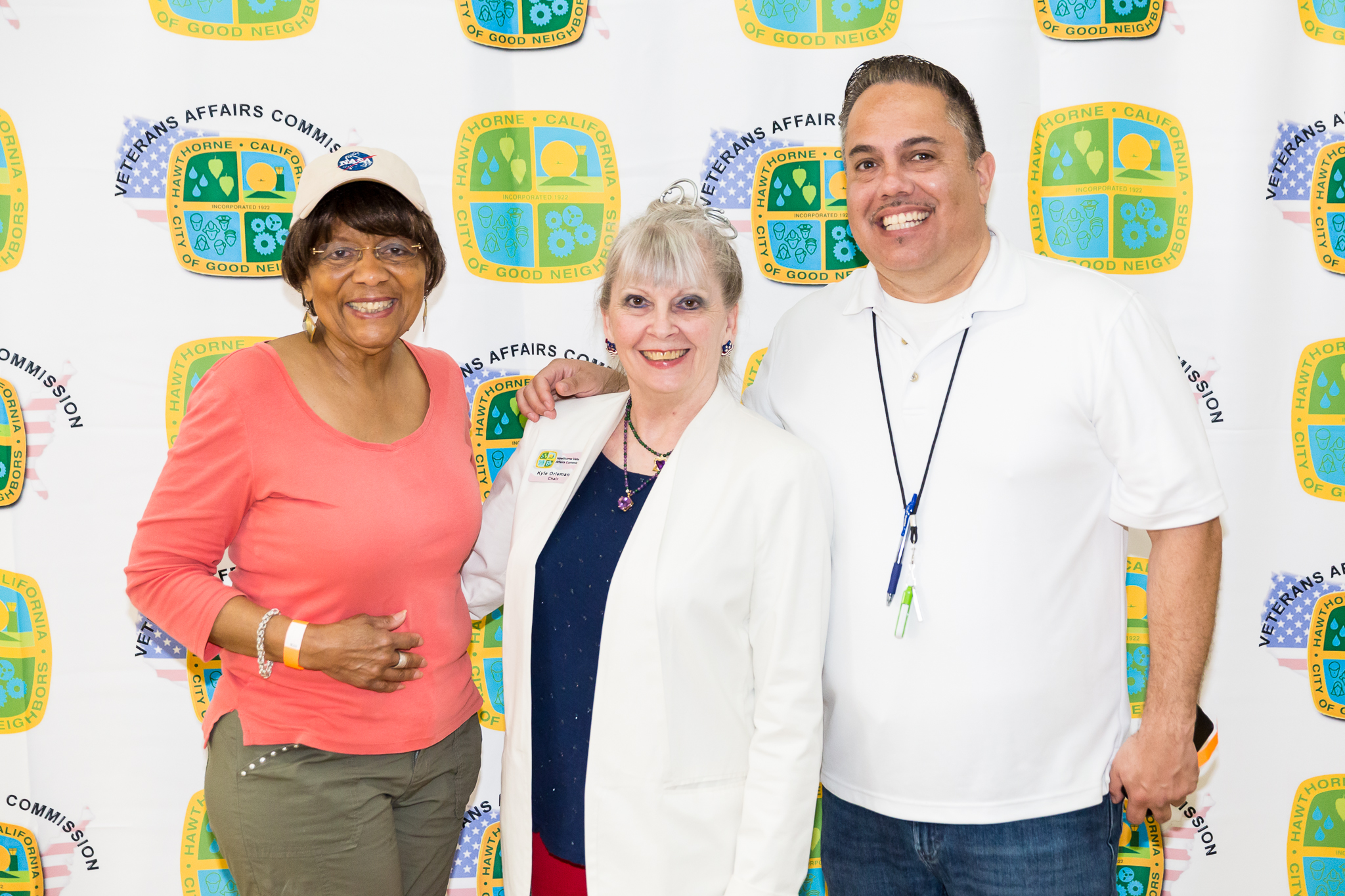 Mayor Vargas, Councilmember Olivia Valentine and Kyle Orlemann