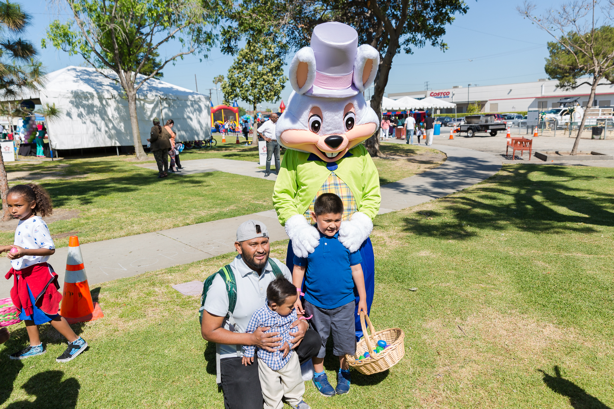 Easter Bunny and young guest